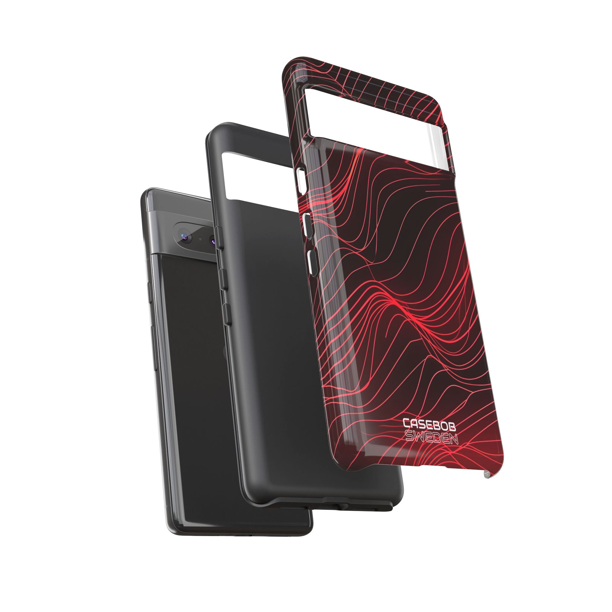 Crimson Waveform Flow Google Pixel 7 - Tough
