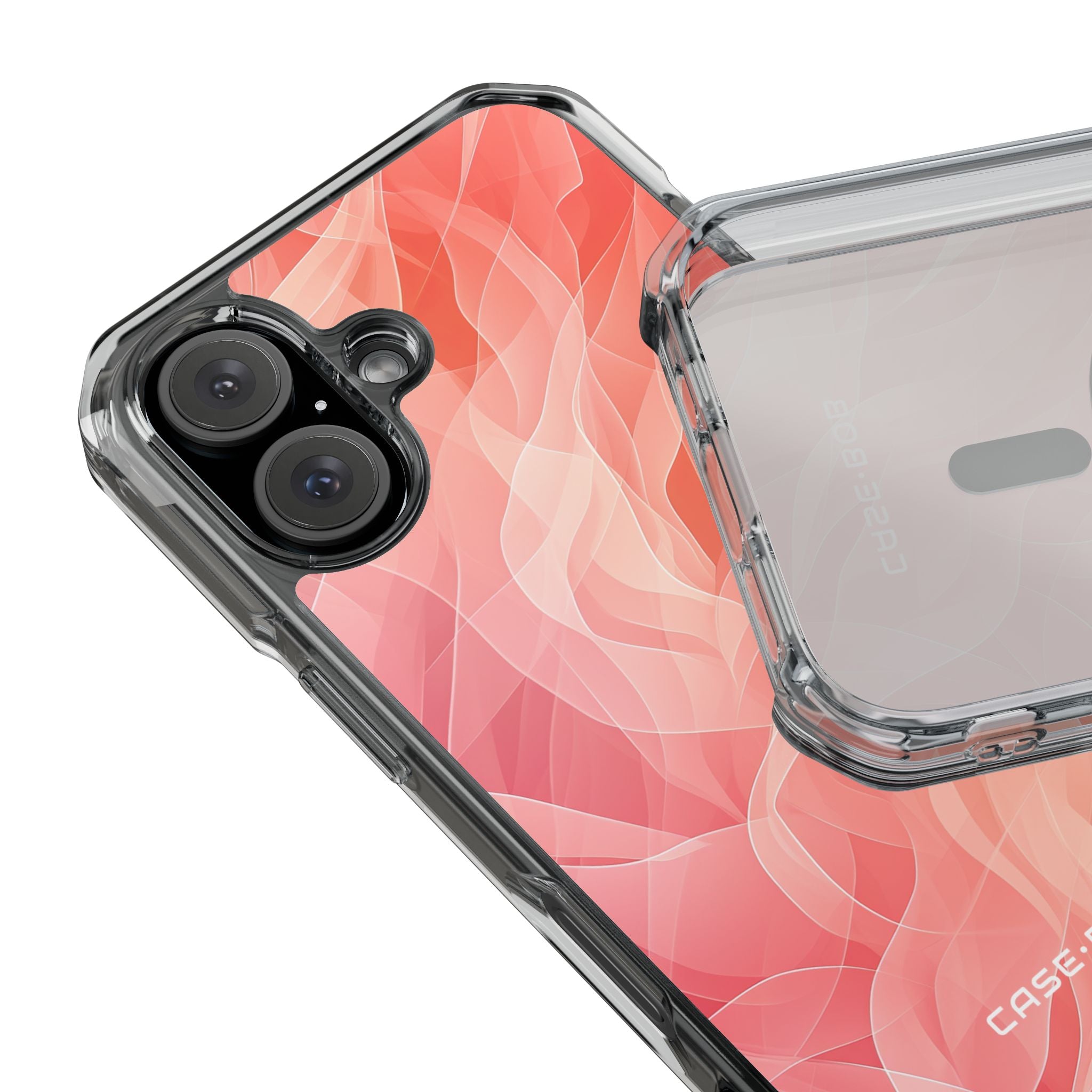Peach Wave Drift iPhone 15 Case - Impact