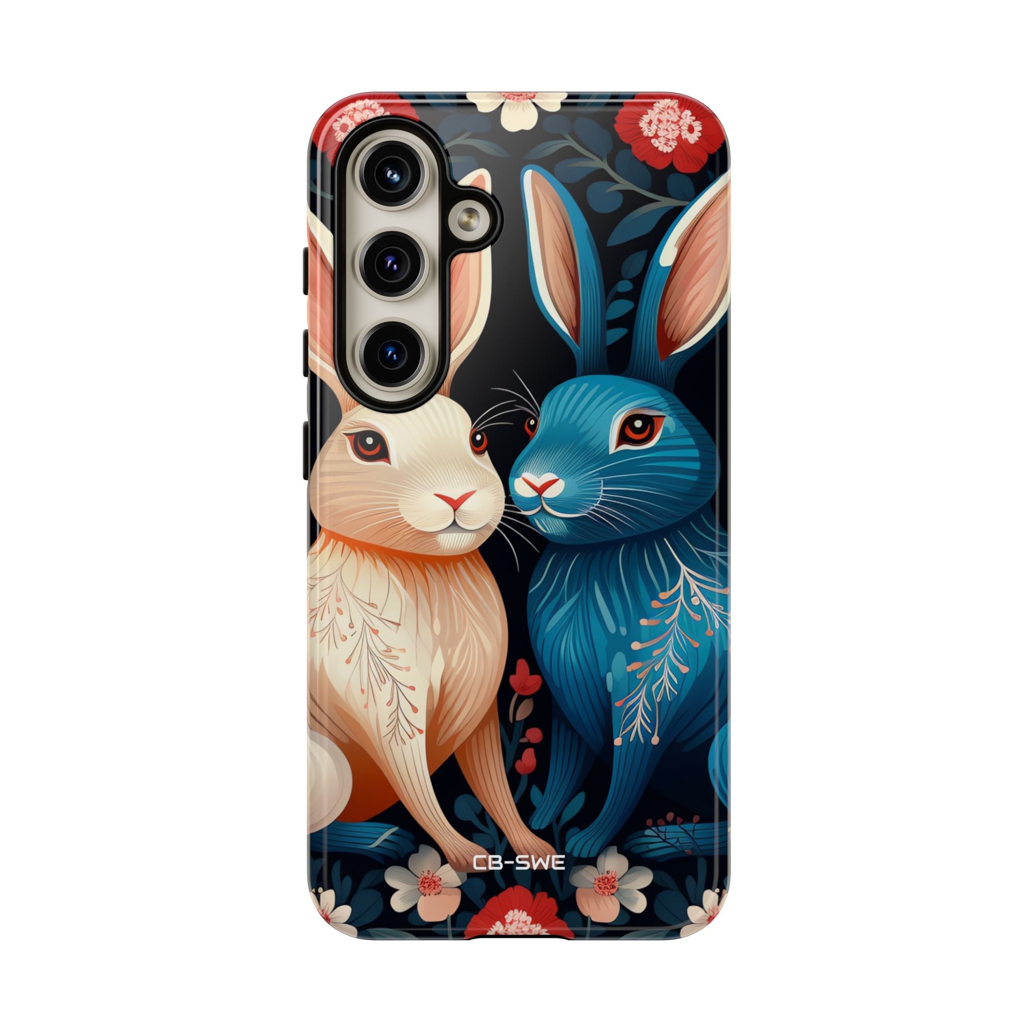 Rabbits Embrace Blossoms - Samsung Case