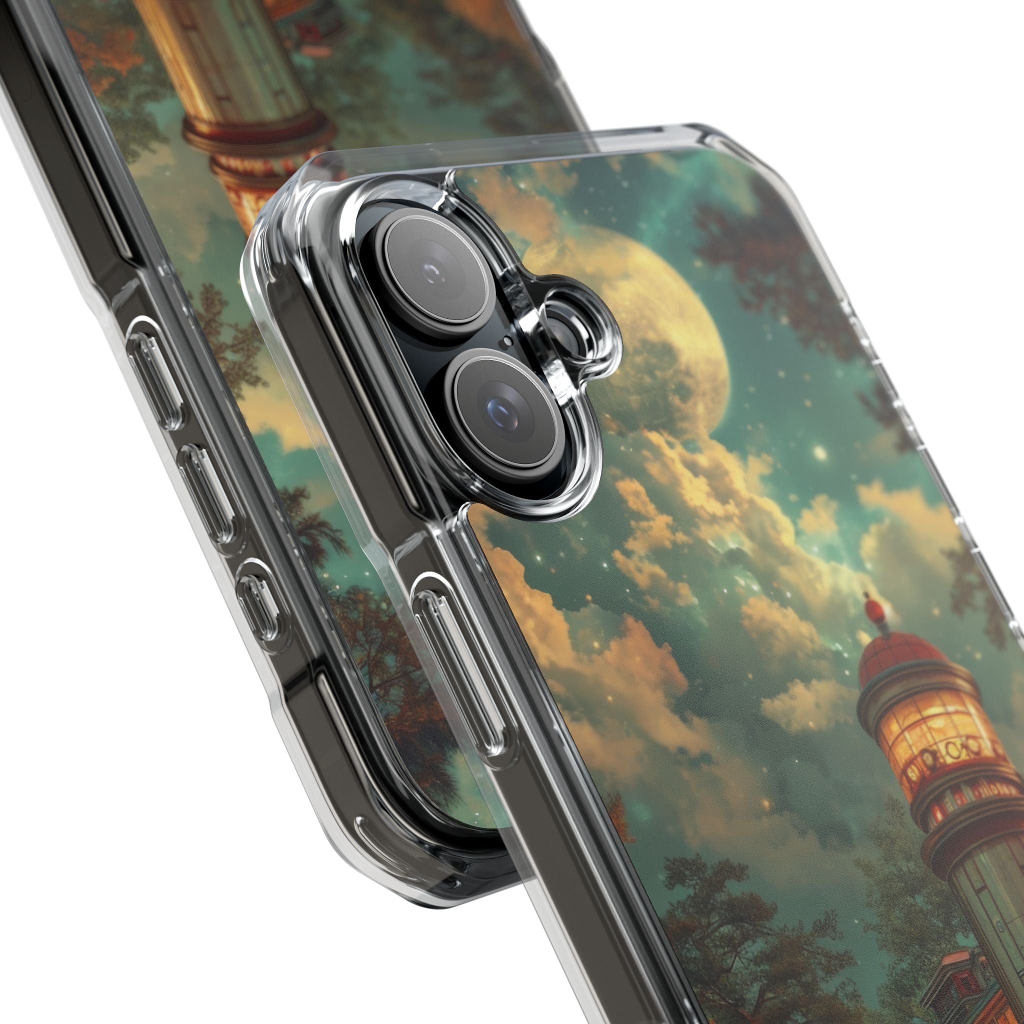 Retro Moonlight Cafe iPhone 16 - Impact Clear+