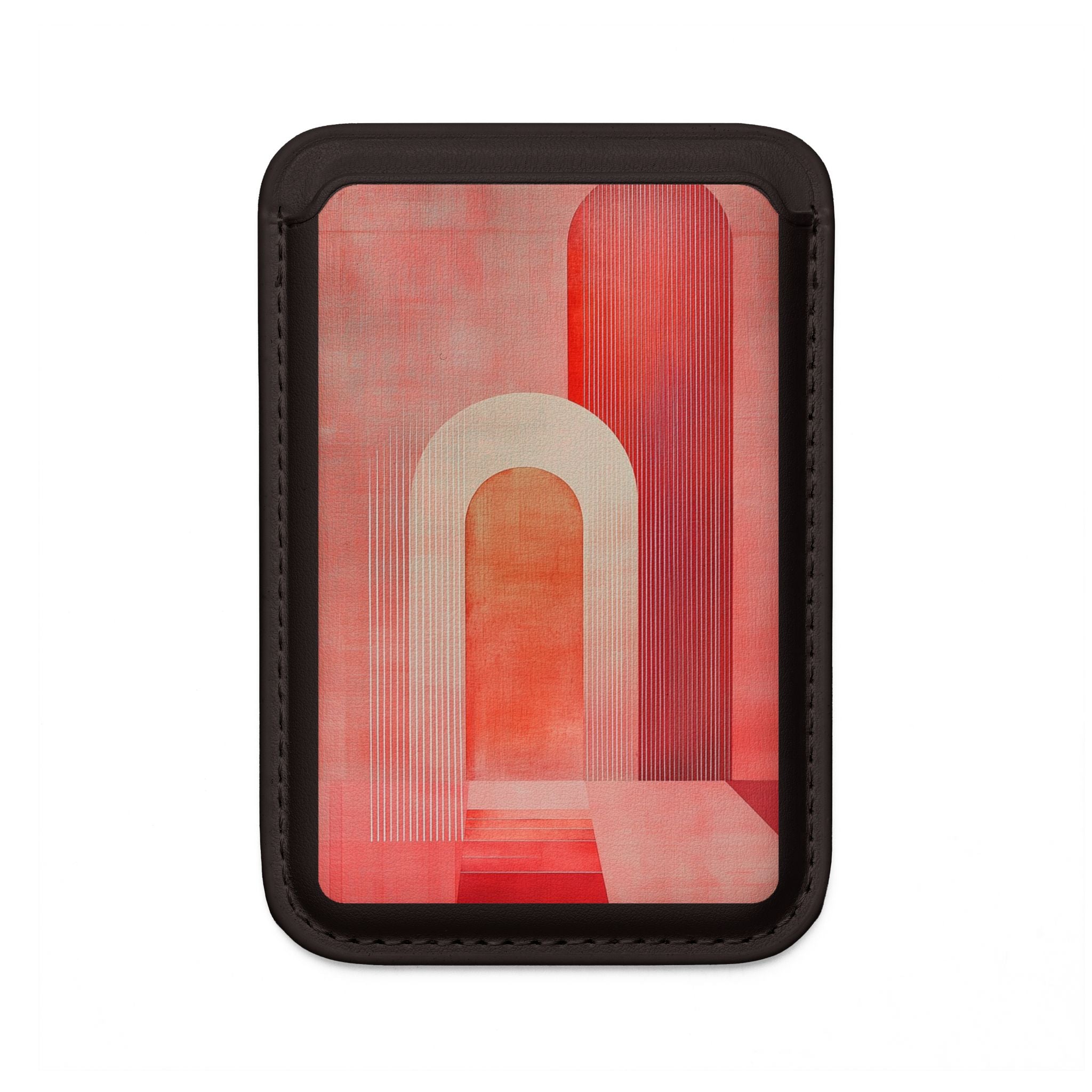 Crimson Archways Wallet – MagSafe Ready