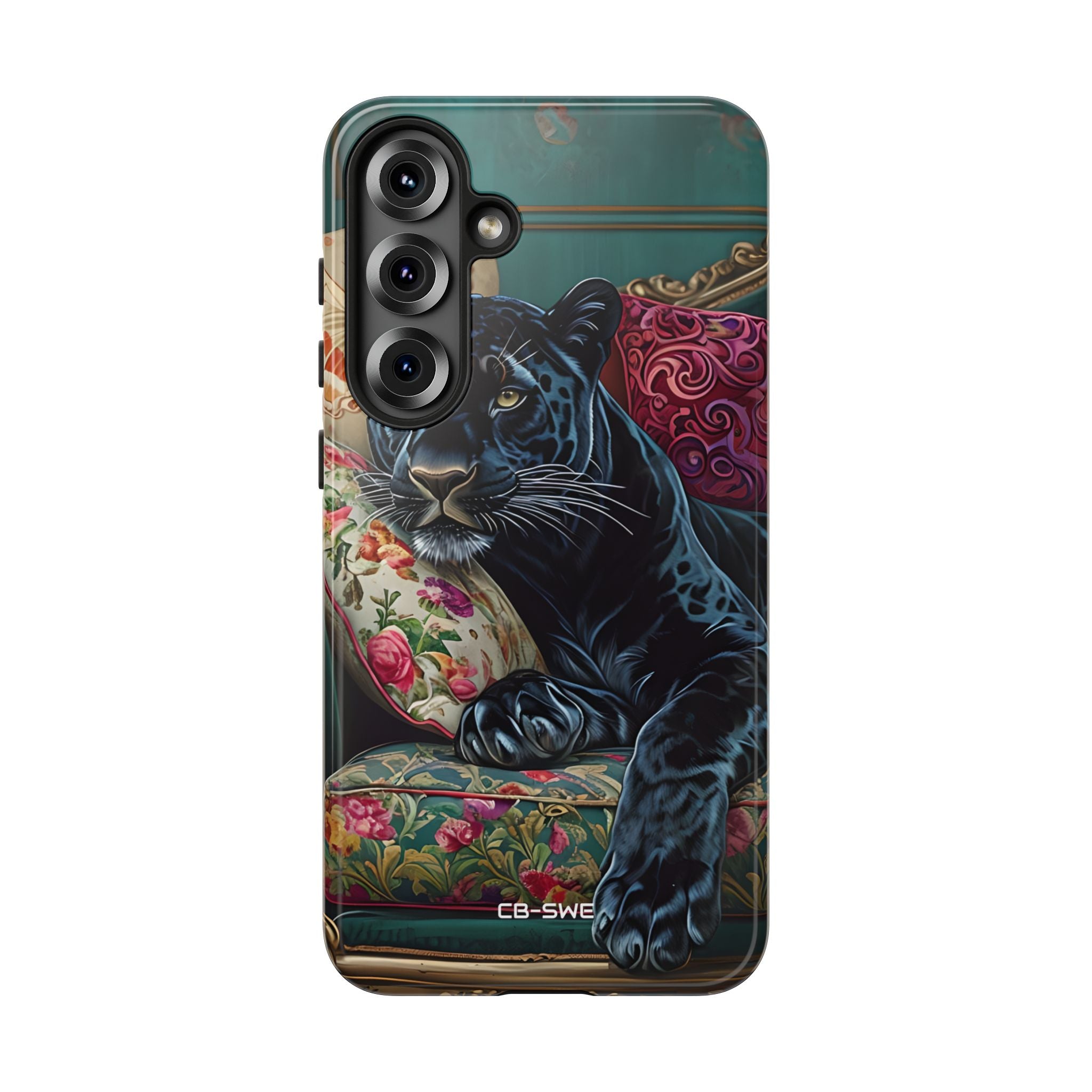 Panther on Vintage Chaise - Samsung Case