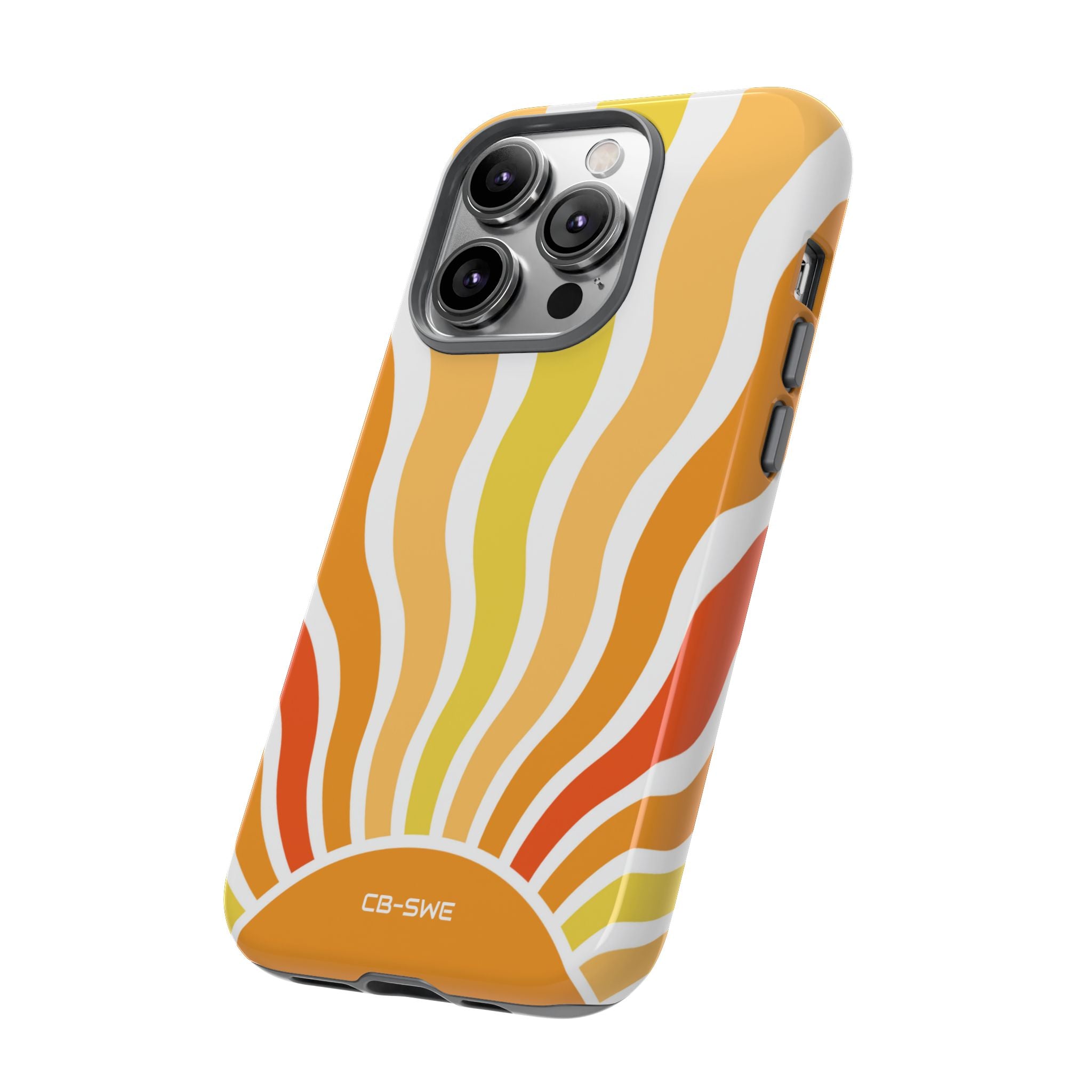 Retro Sunshine Waves - iPhone Case