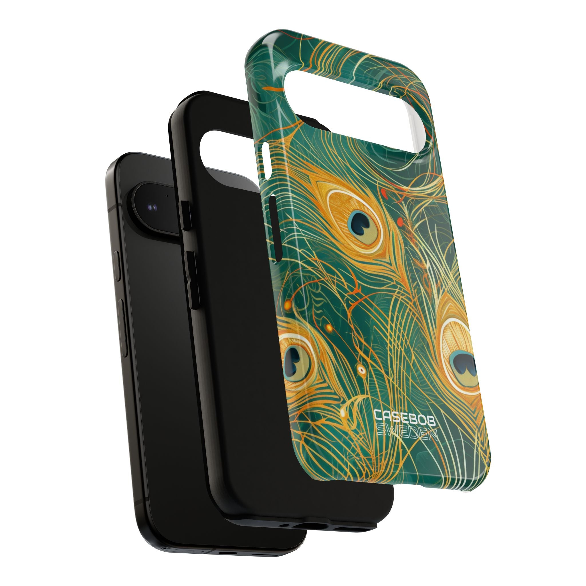 Vibrant Peacock Whirl Google Pixel 9 - Tough