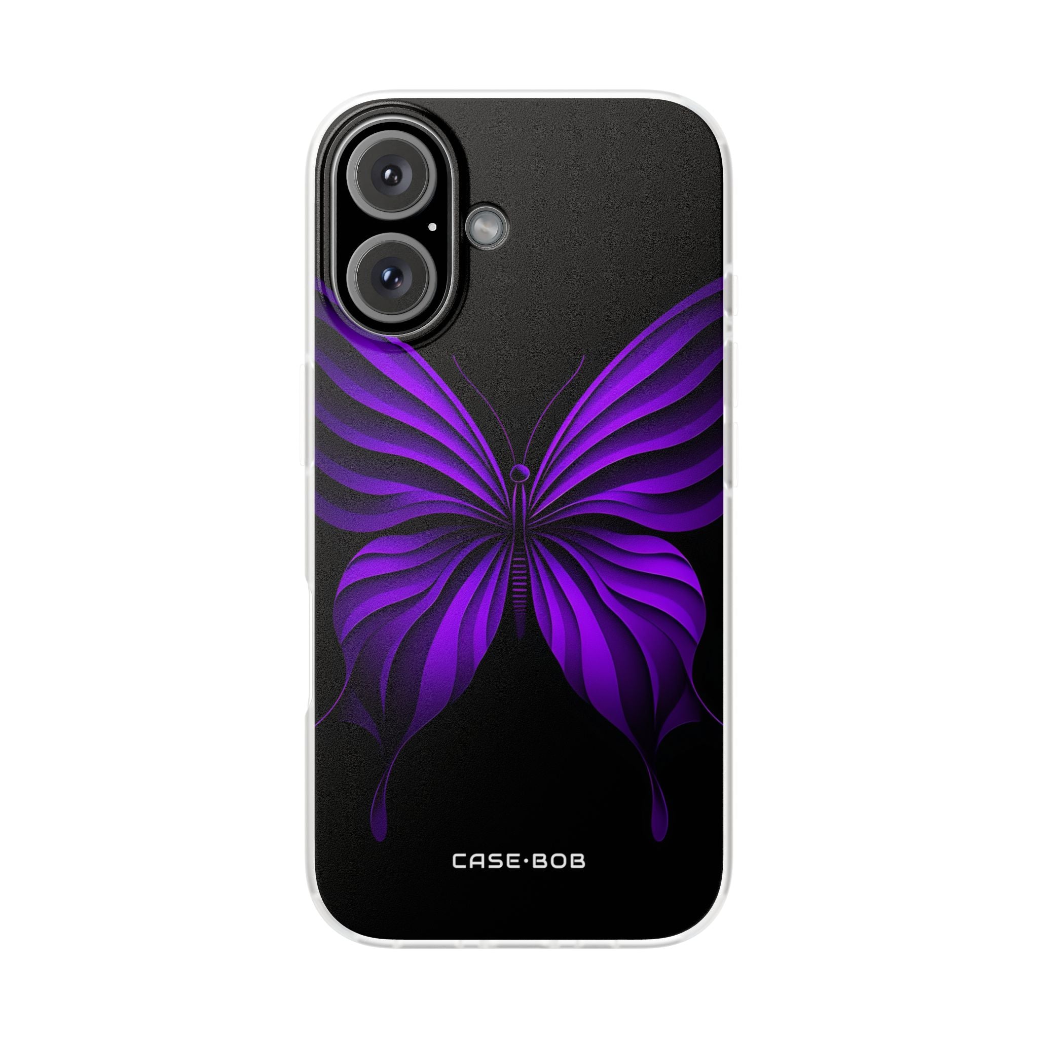 Violet Monarch iPhone 16 Case - Soft