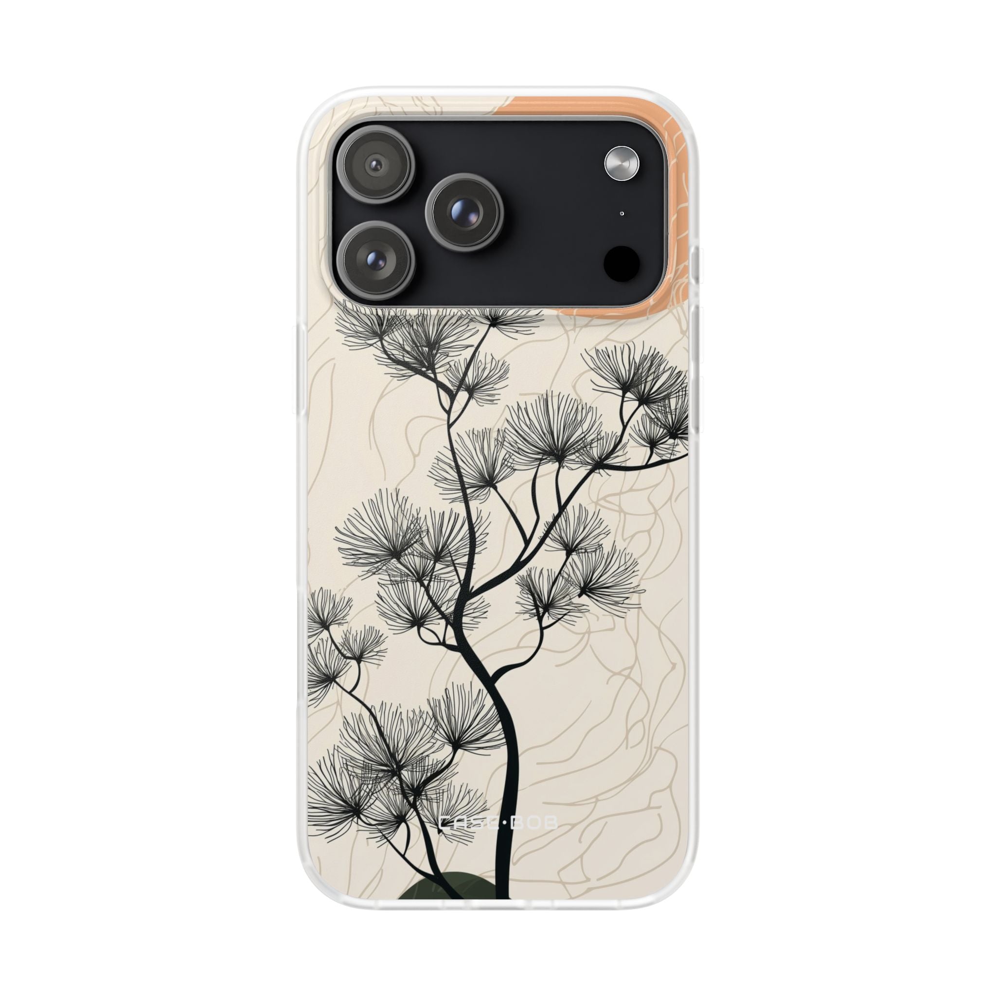 Spiky Tree Sunset iPhone 17 Pro Max Case - Soft