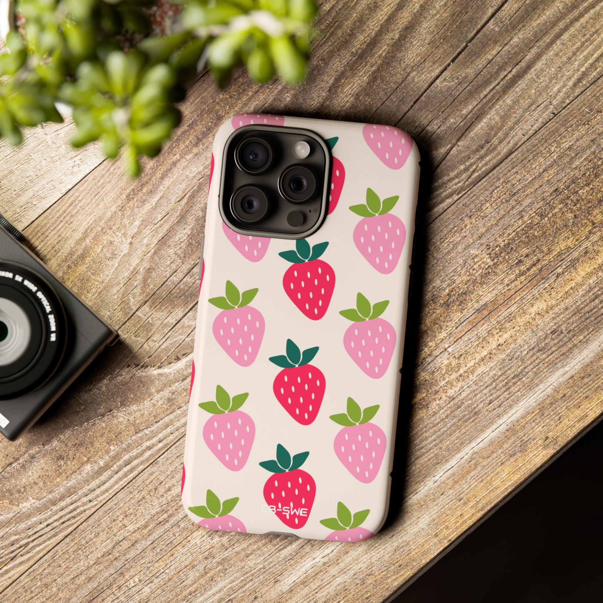 Vibrant Strawberry Rhythm - iPhone Case