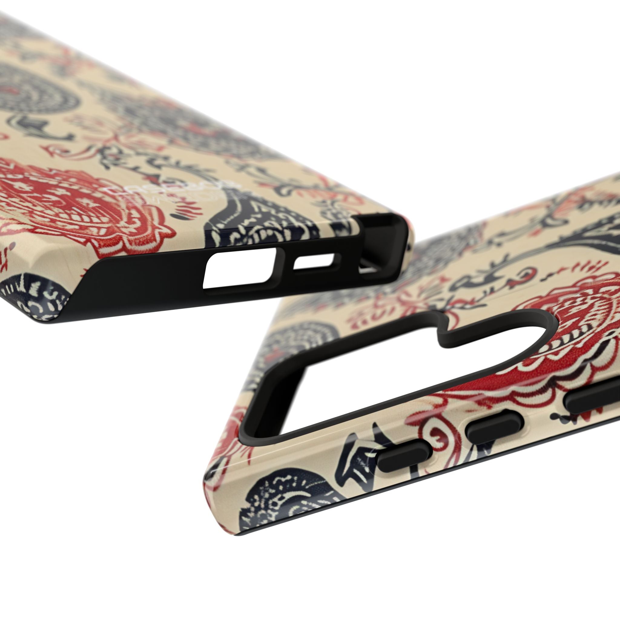Navy Paisley Swirl Samsung S24 - Resistente