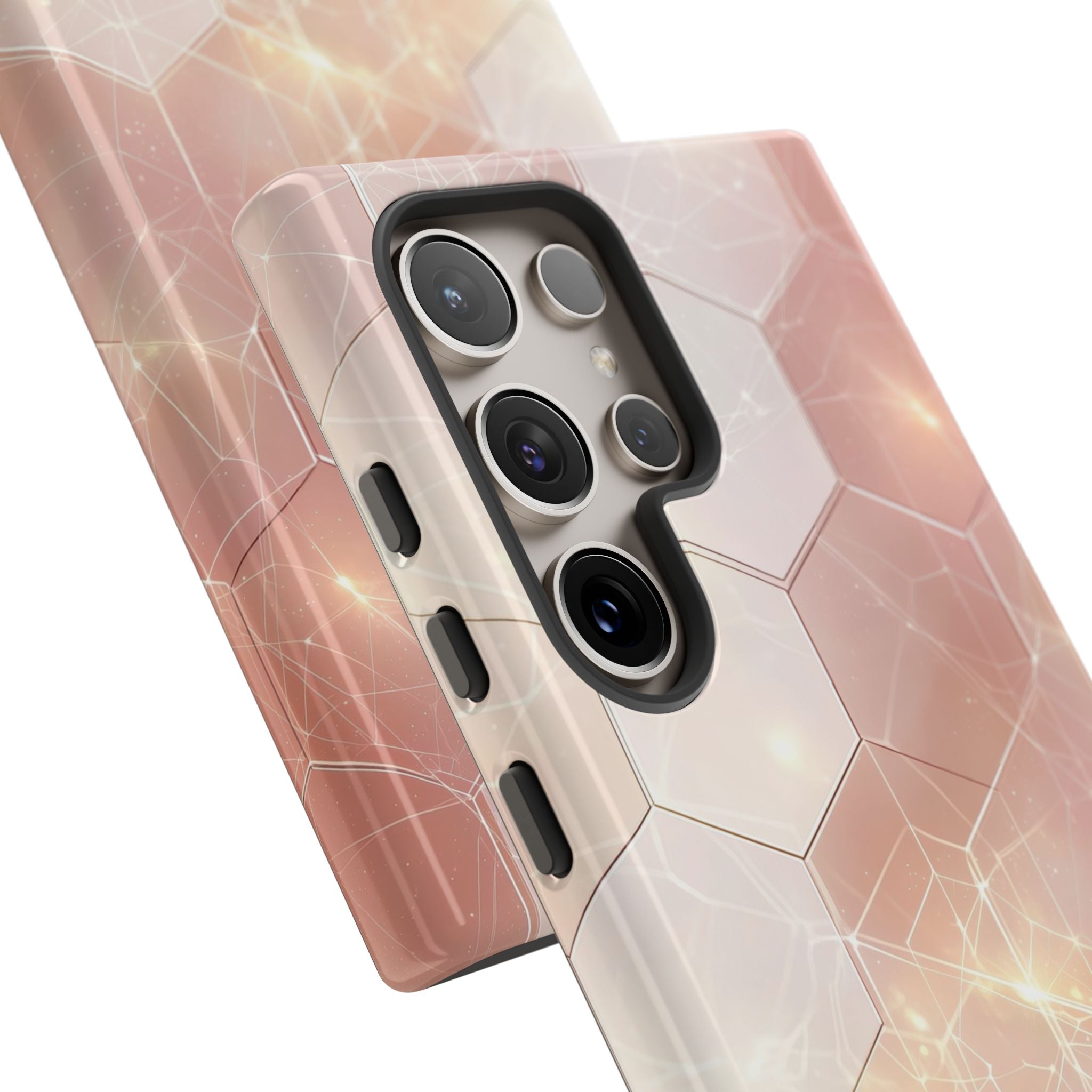 Honeycomb Glow Samsung S24 Ultra Case - Tough