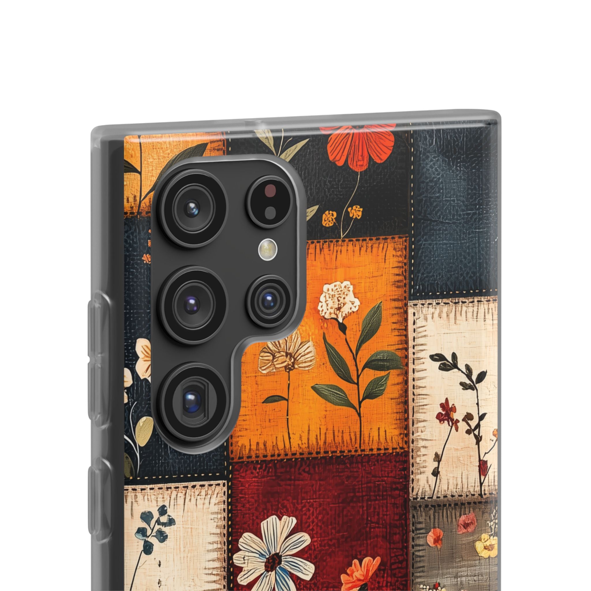 Patchwork Blooms Samsung S22 Ultra Case - Soft