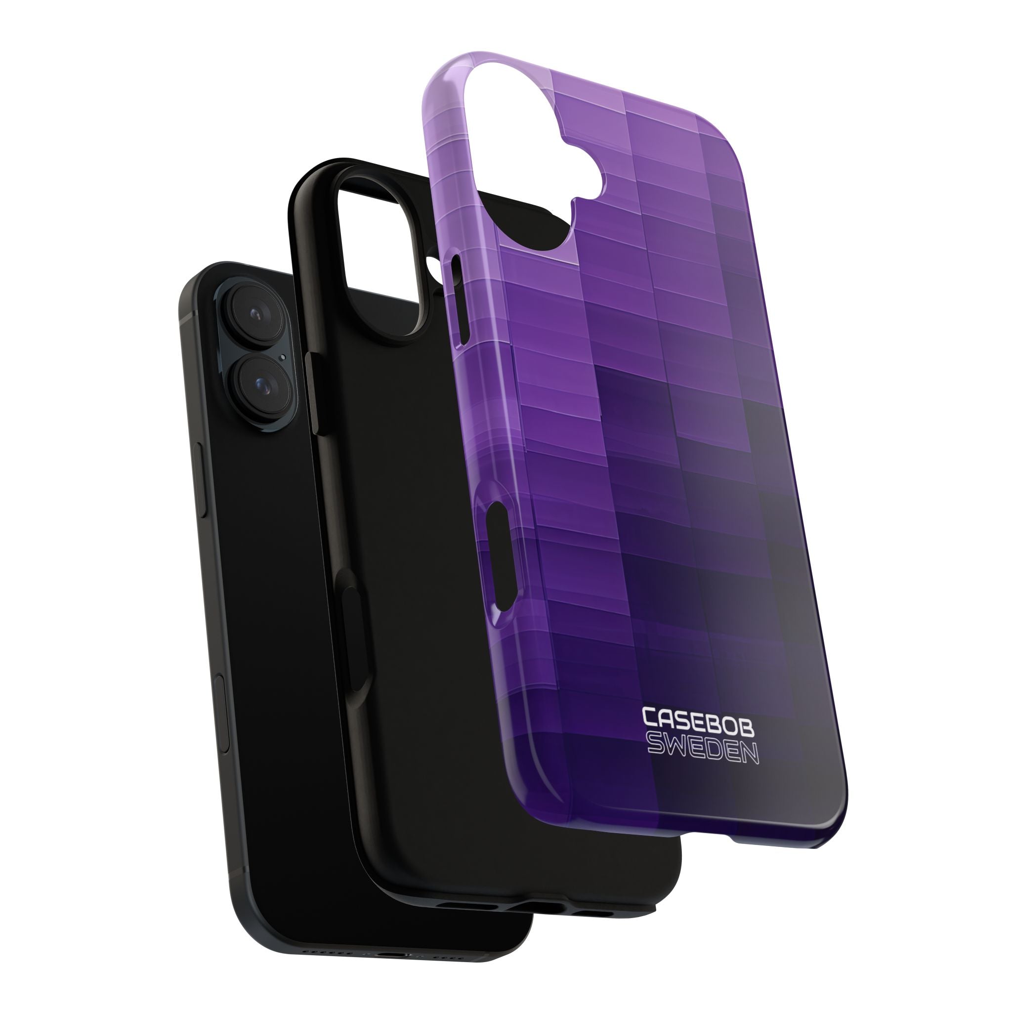Paarse Horizon Raster iPhone 16 - Tough