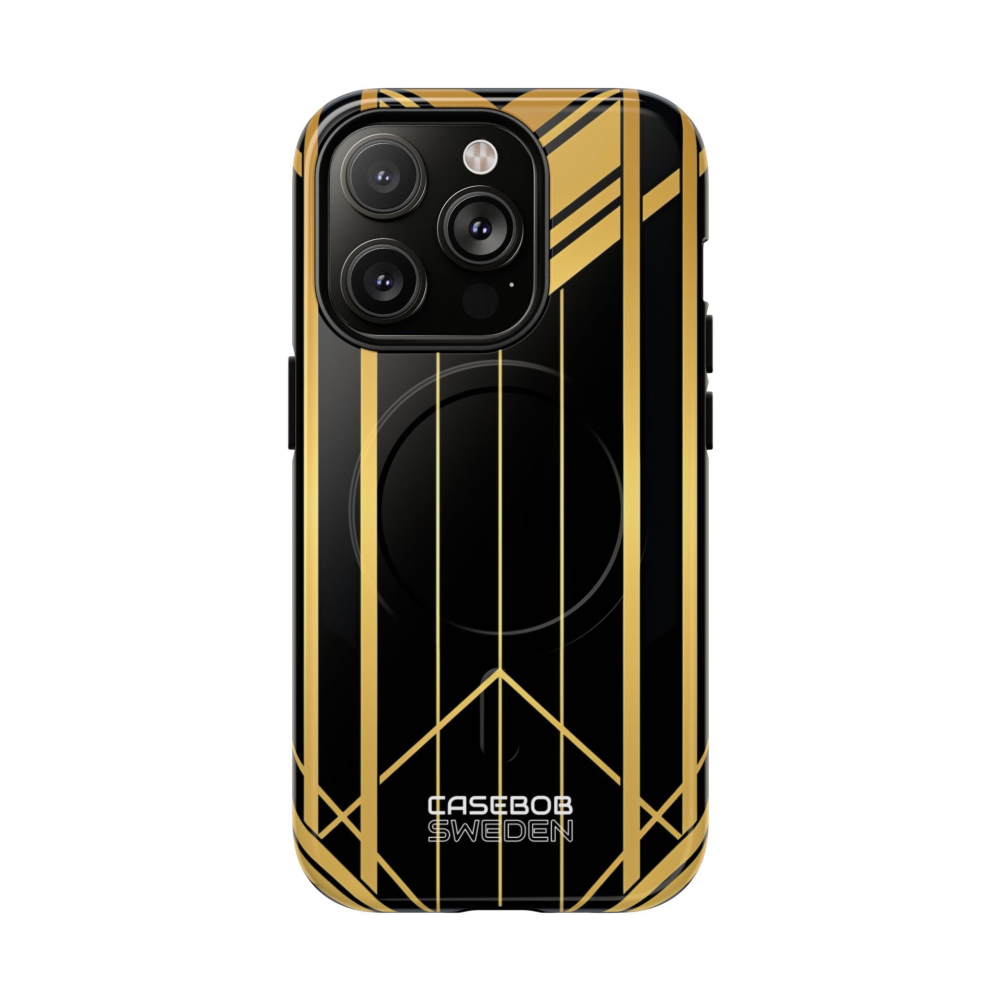 Golden Geometric Symphony iPhone 14 - Tough+