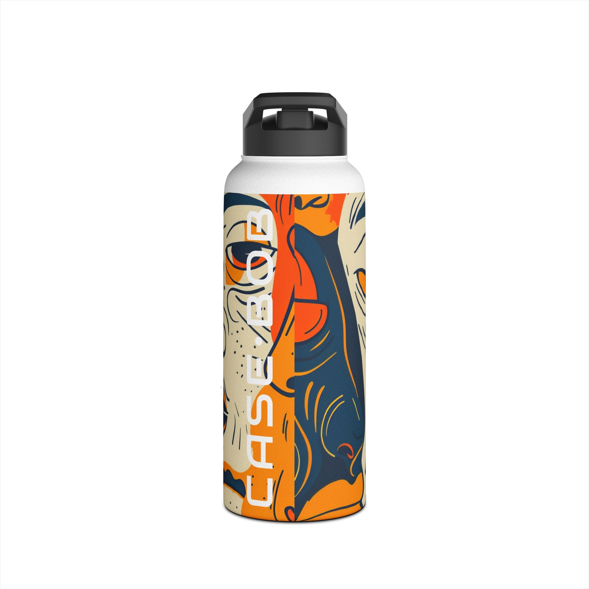 Overlapping Faces - Stainless Steel Water Bottle