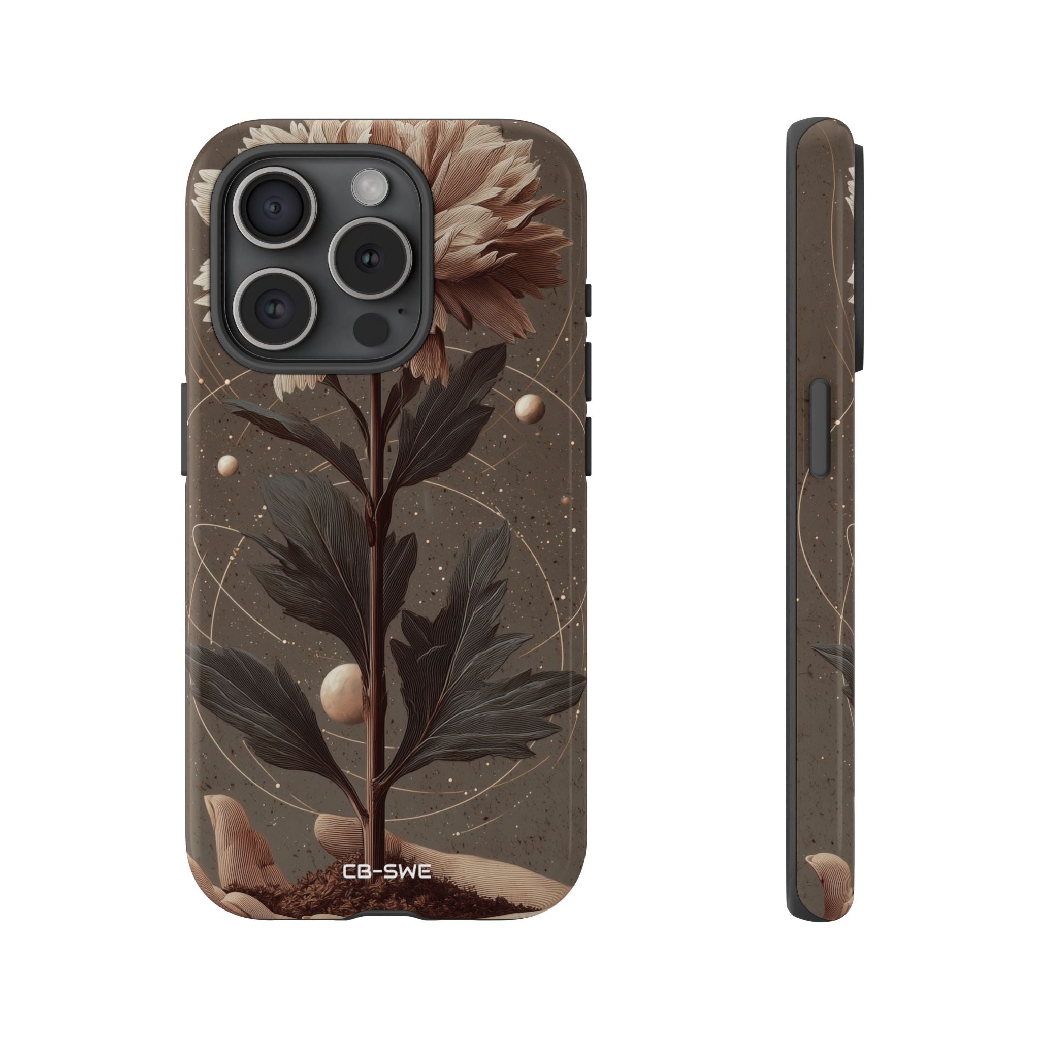 Celestial Flower Embrace - iPhone Case