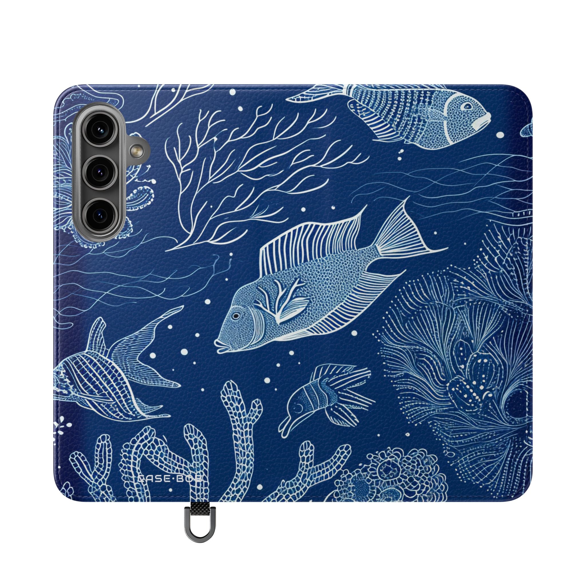 Blue Scale Reef - Samsung S24 Case - Wallet