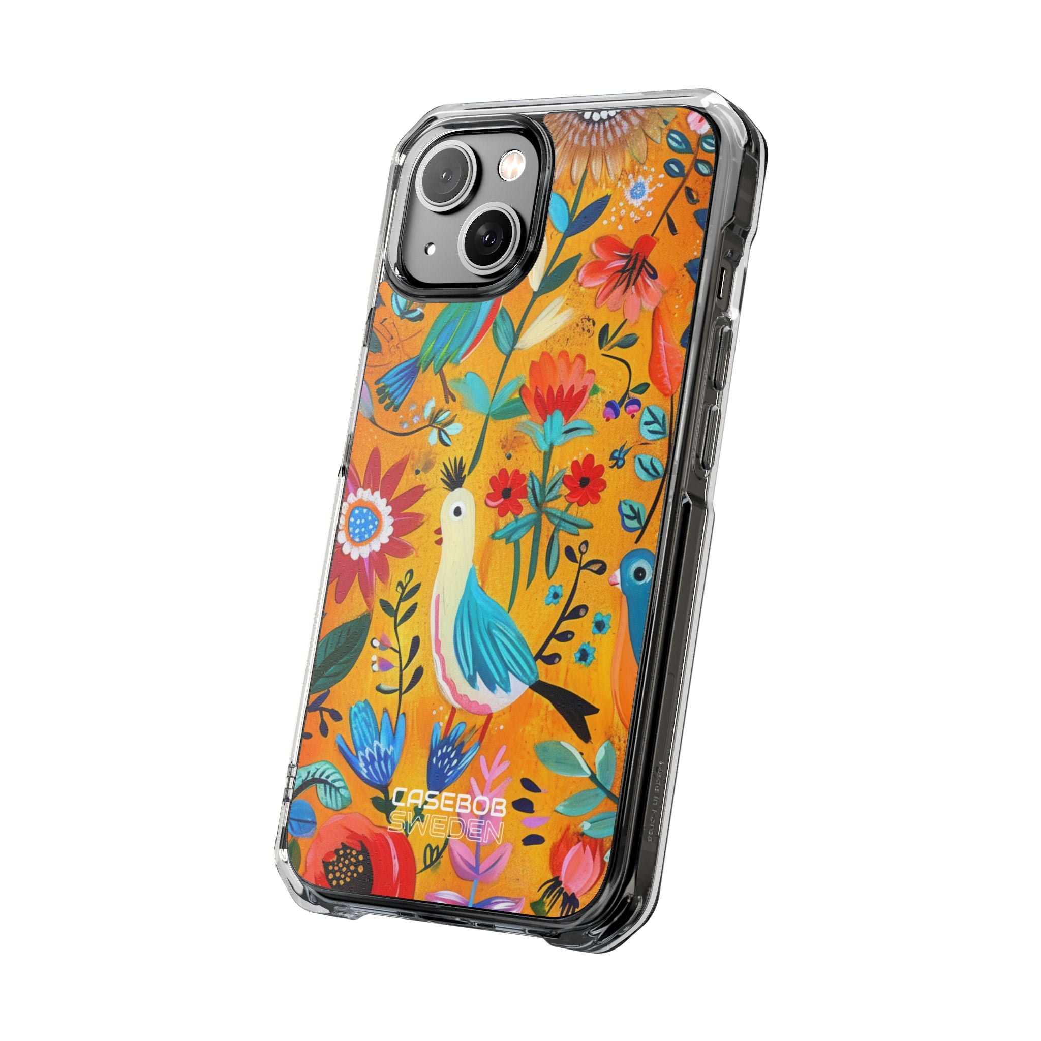 Whimsical Birds Garden iPhone 14 - Impact Clear+