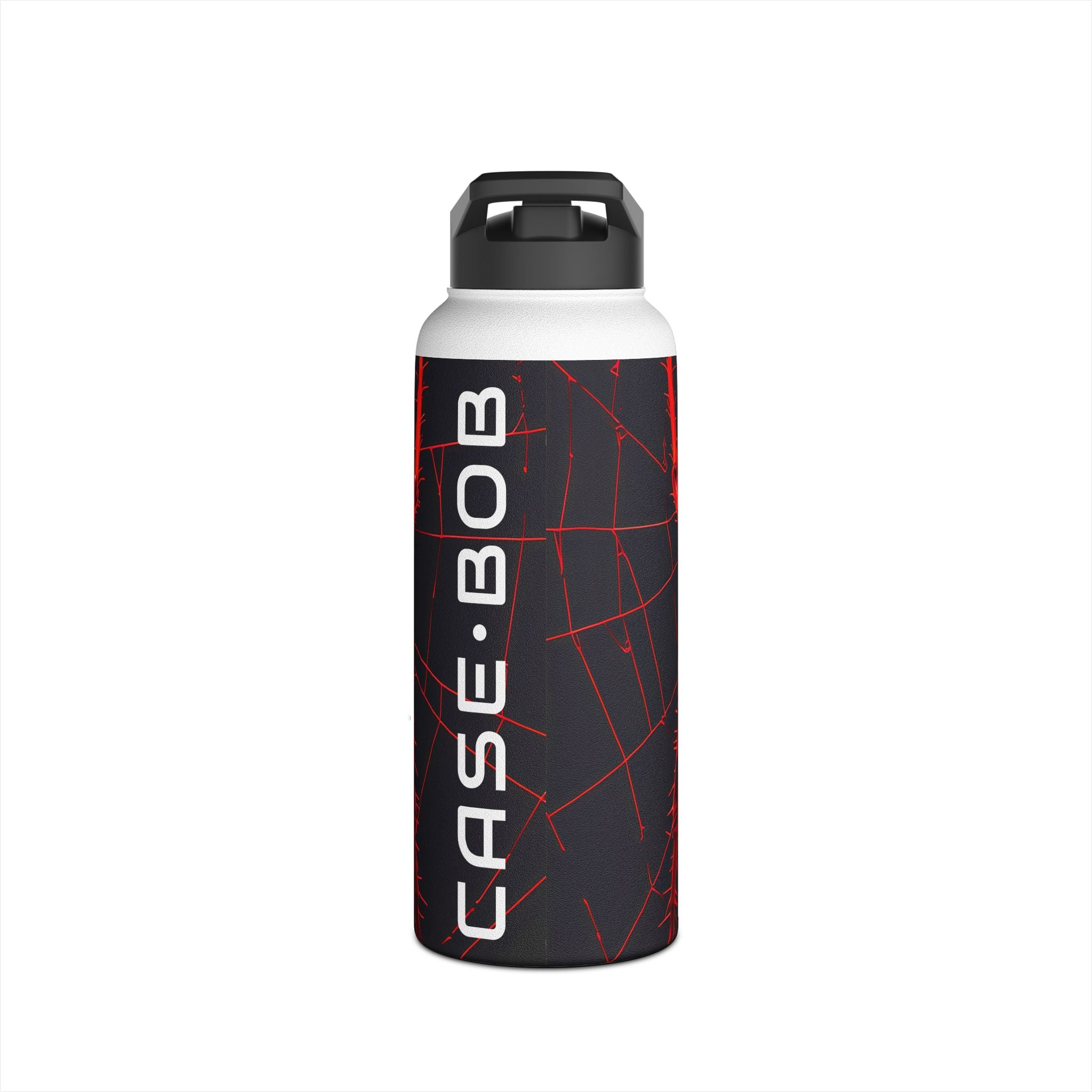 Crimson Spiderweb - Stainless Steel Water Bottle