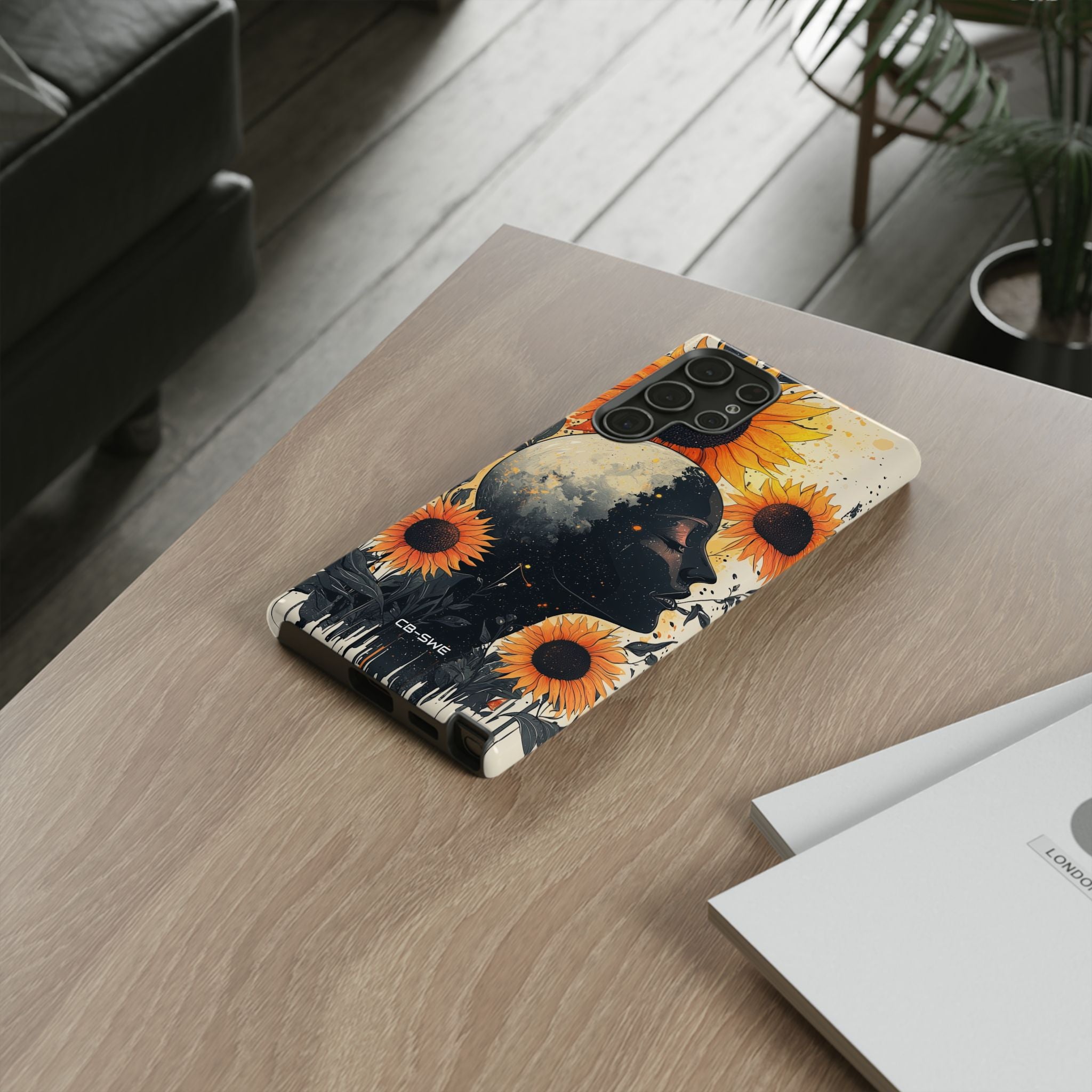 Sunflower Embraces Moon - Samsung Case