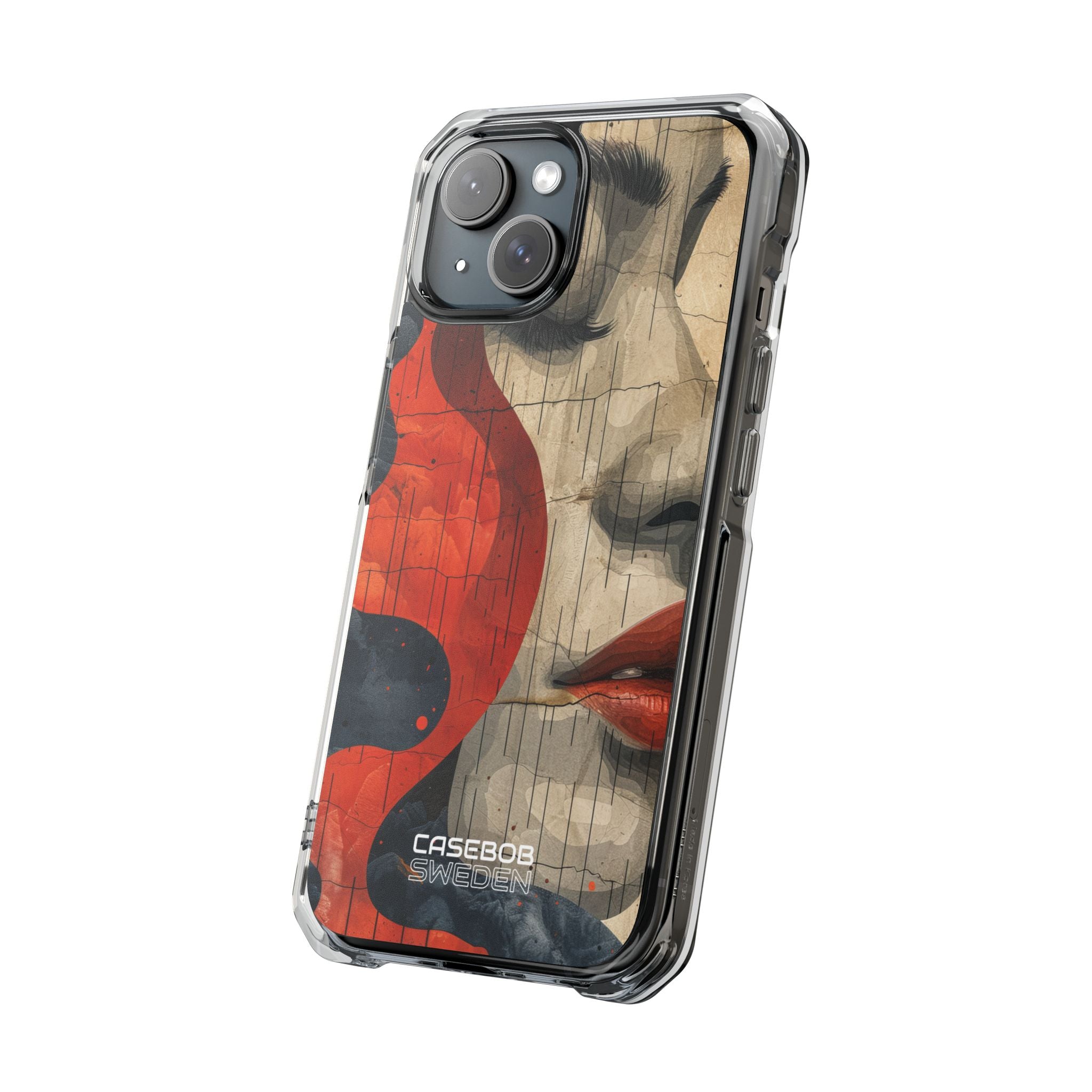 Crimson Flow Profile iPhone 15 - Impact Clear+