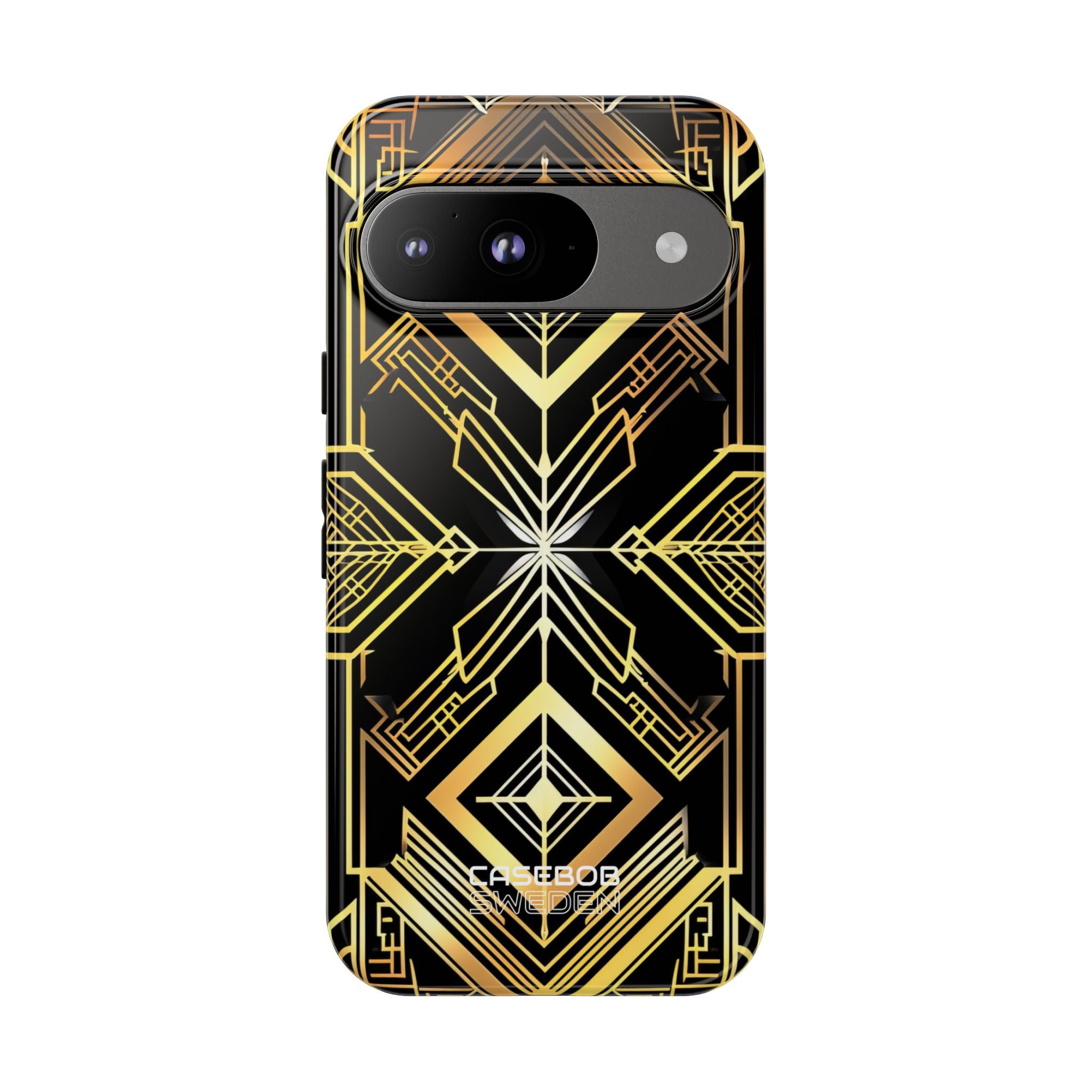 Golden Geometric Symphony Google Pixel 9 - Tough