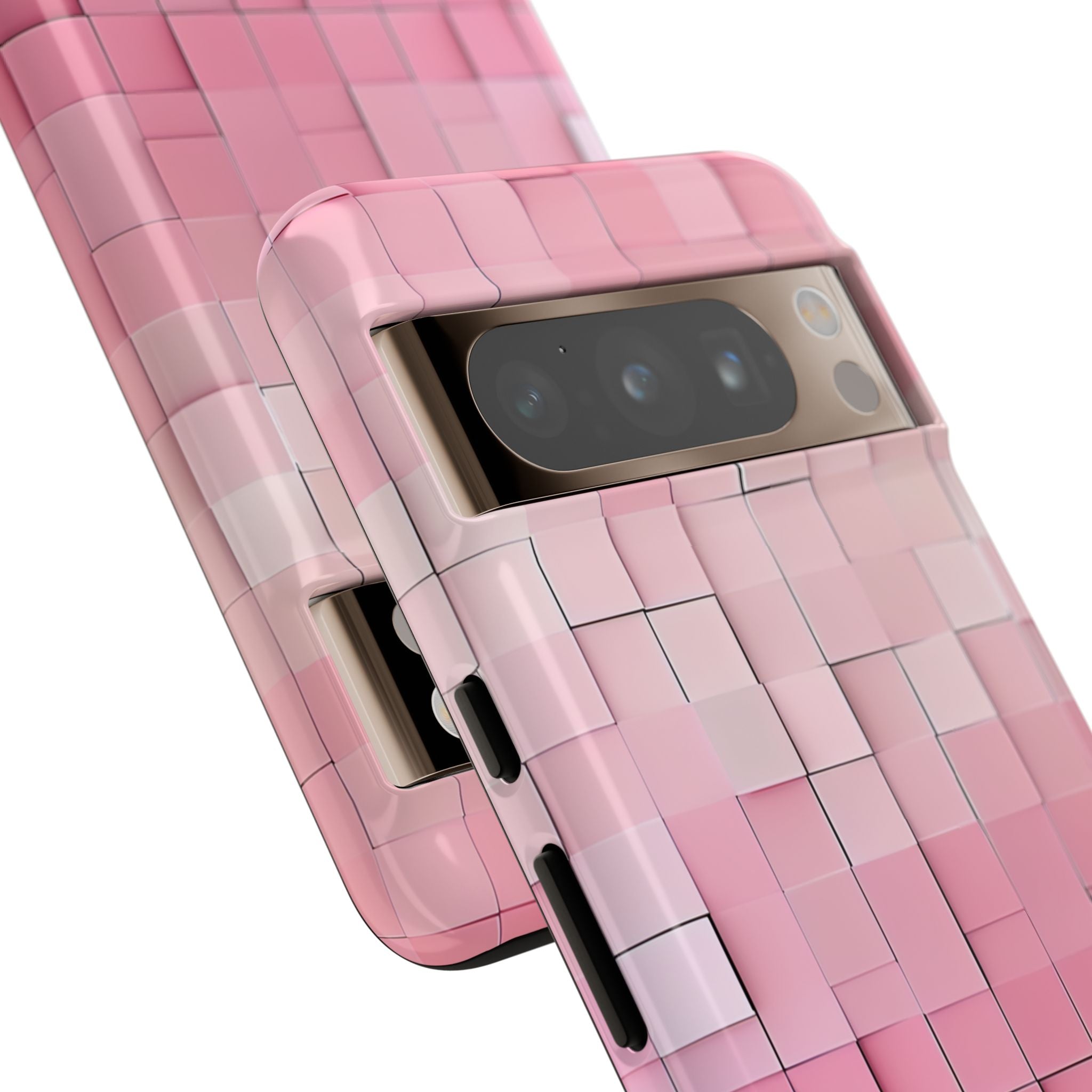 Pink Mosaic Glow Google Pixel 8 - Tough