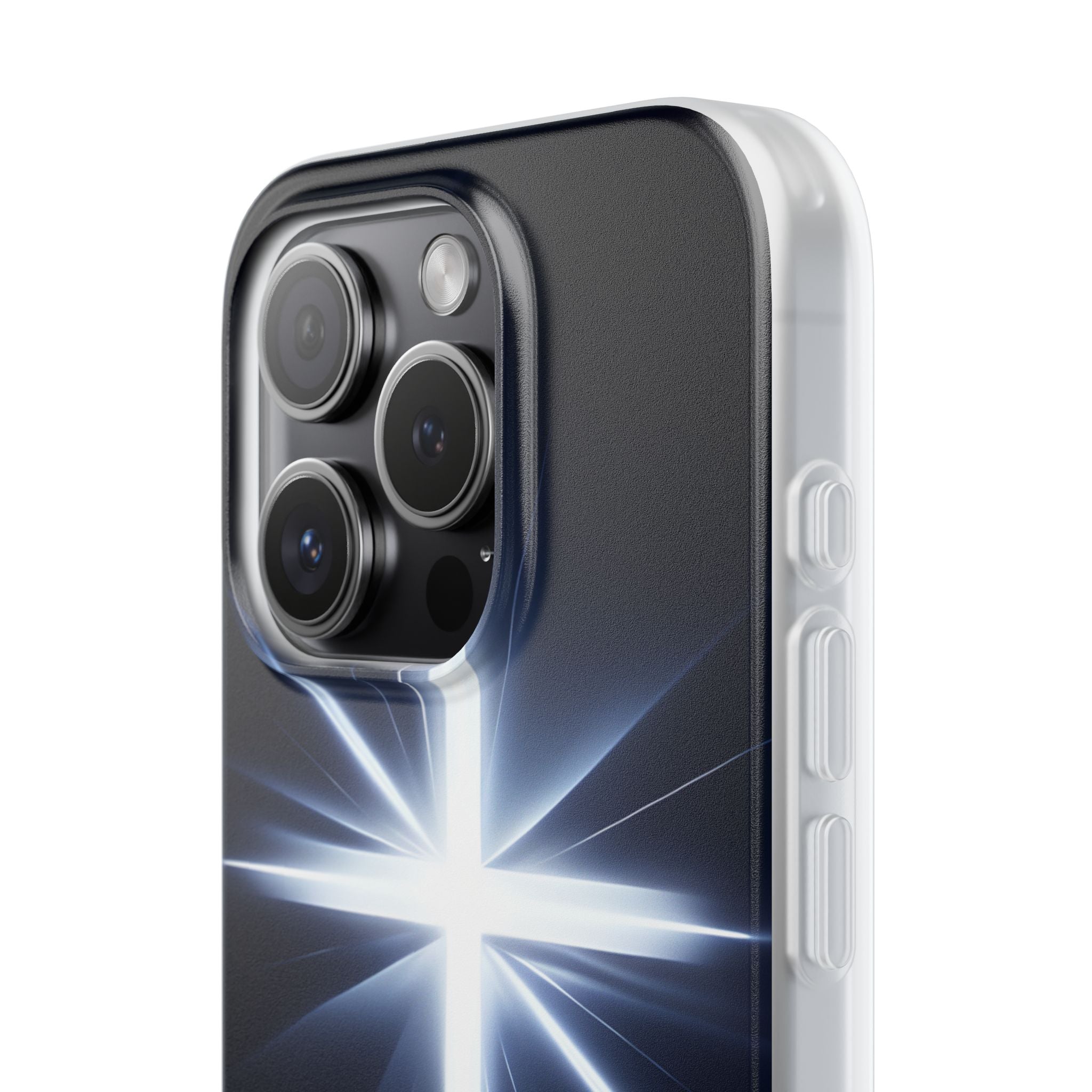 Glowing Crossburst iPhone 15 Pro Case - Soft