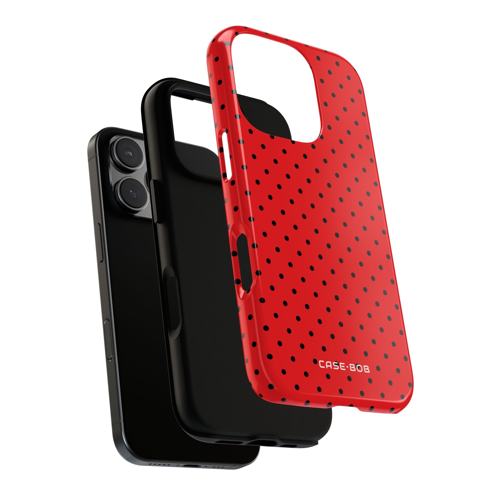 Black Dot Matrix iPhone 16 Pro Case - Tough