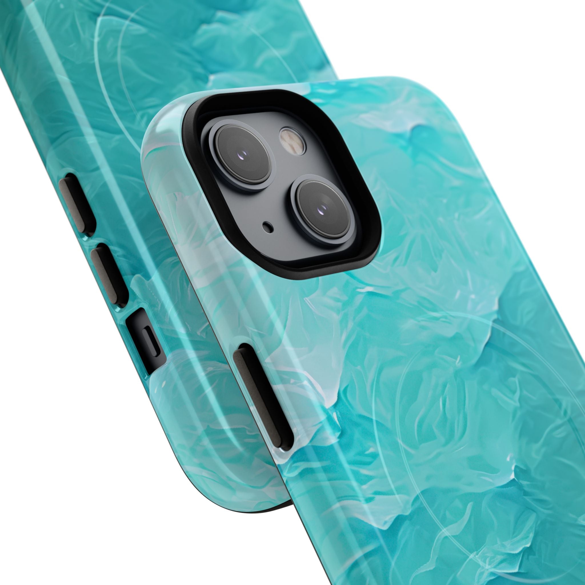 Soothing Aqua Currents iPhone 14 - Tough+