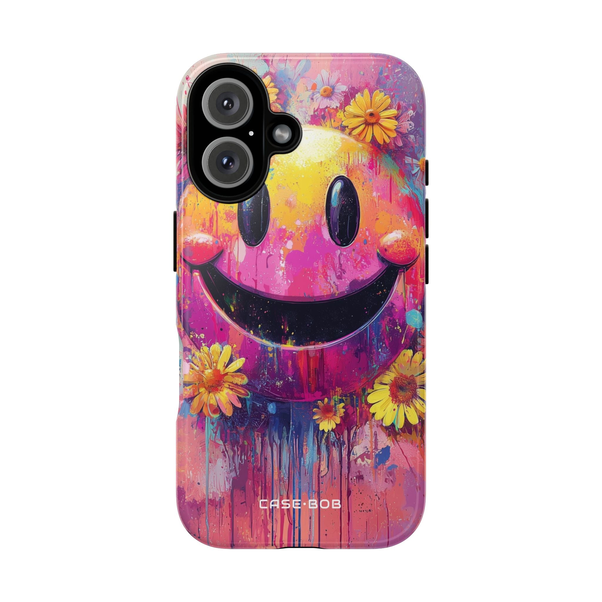 Smiley Bloom iPhone 16 Pro Case - Tough