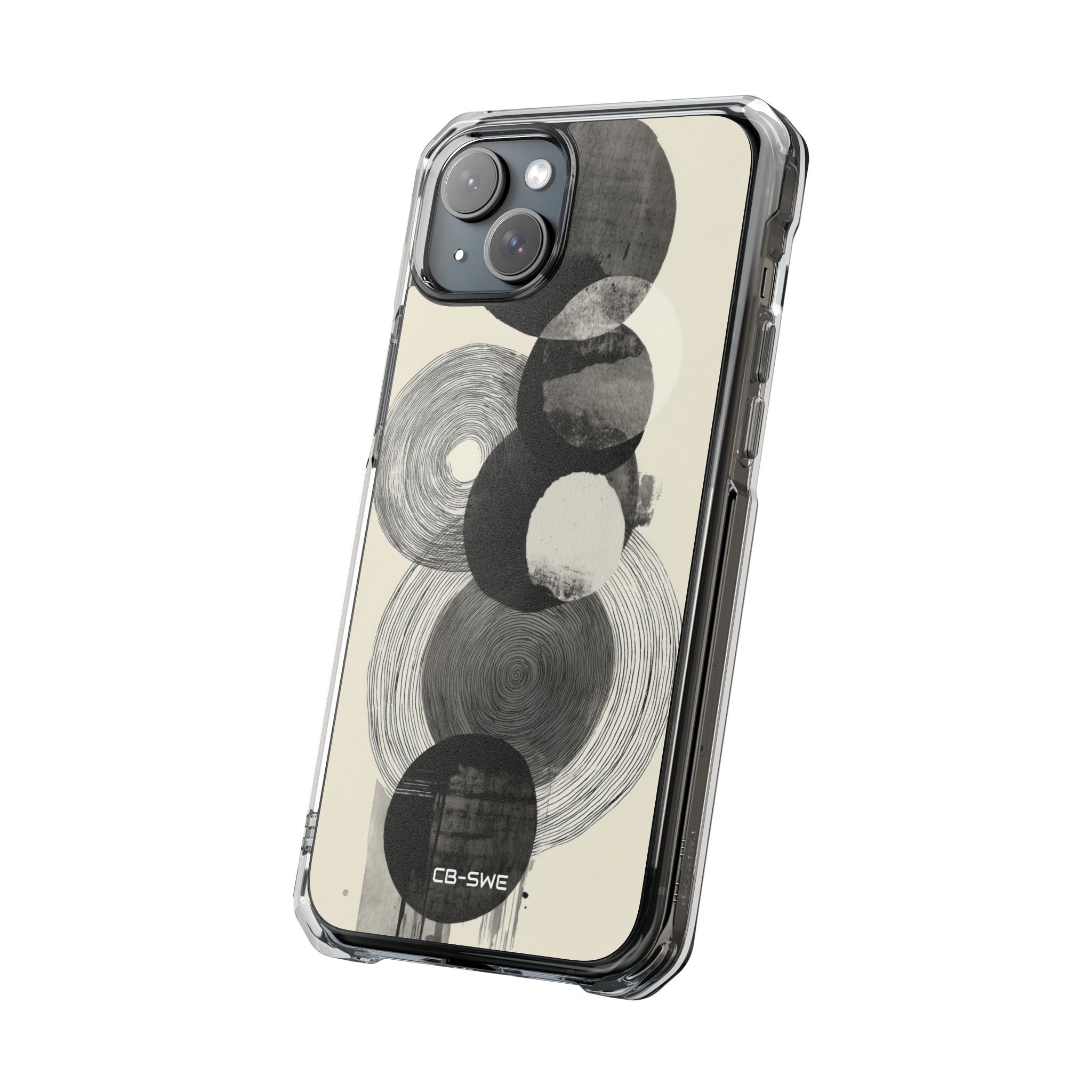 Circles Embrace Lines iPhone Case - Impact
