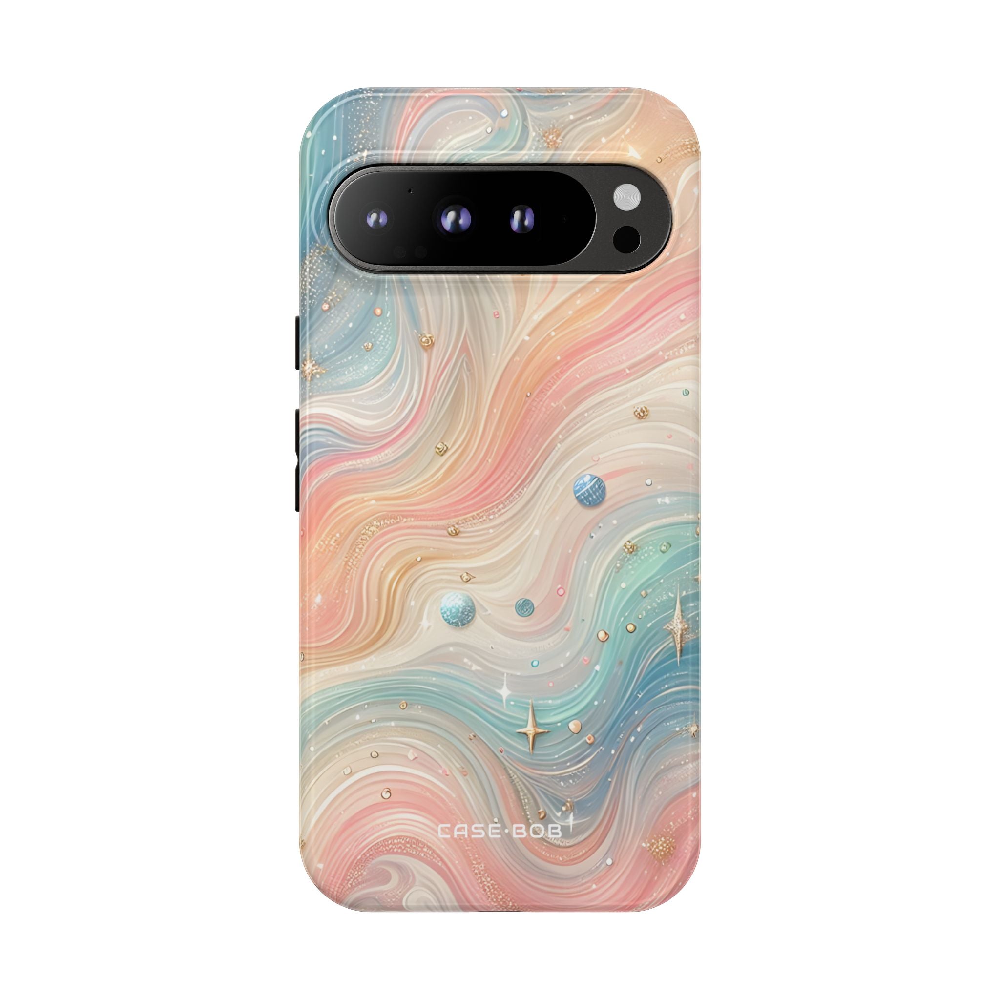 Iridescent Swirls Google Pixel 9 Pro XL Case - Tough