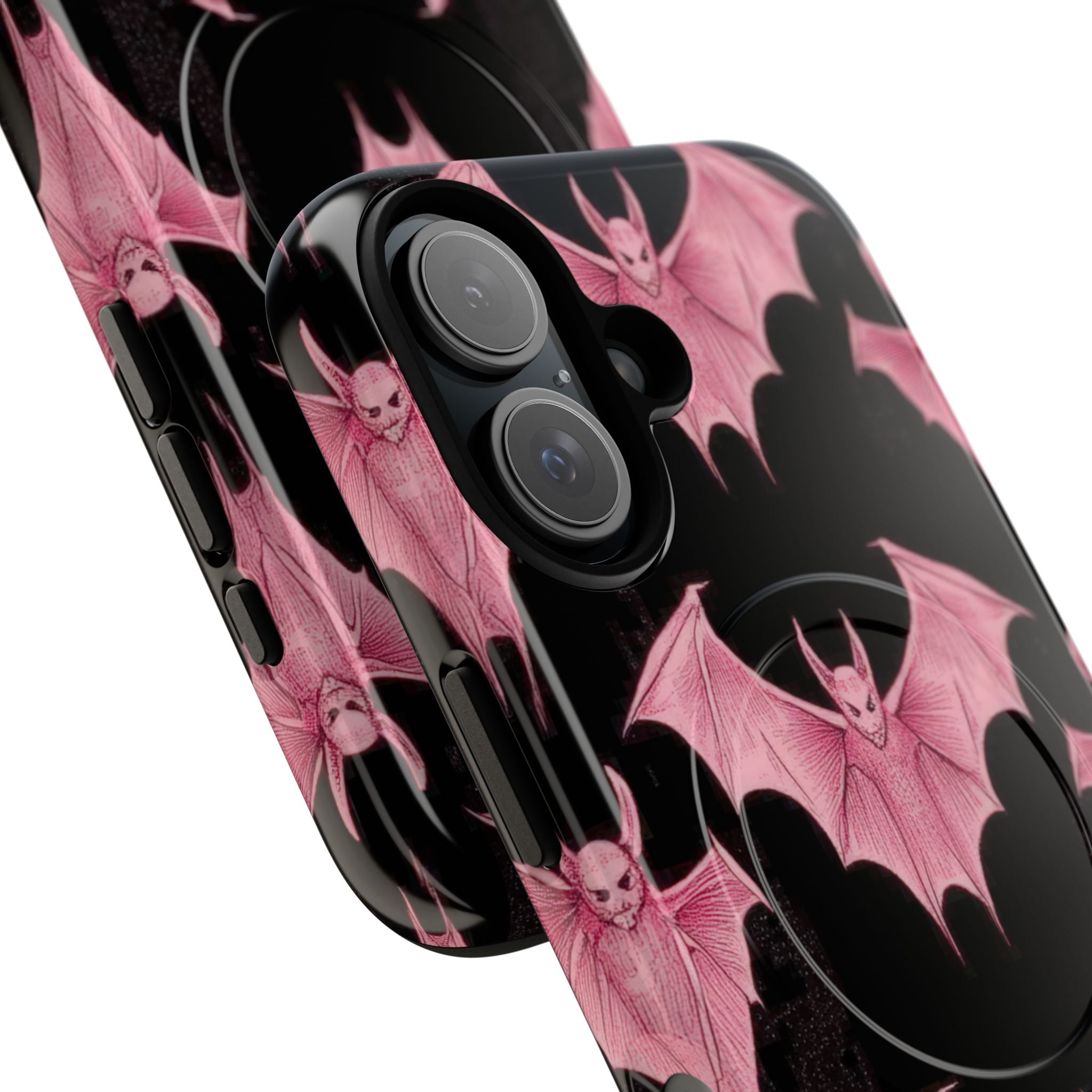 Pink Batwave iPhone 16 Case - Tough+