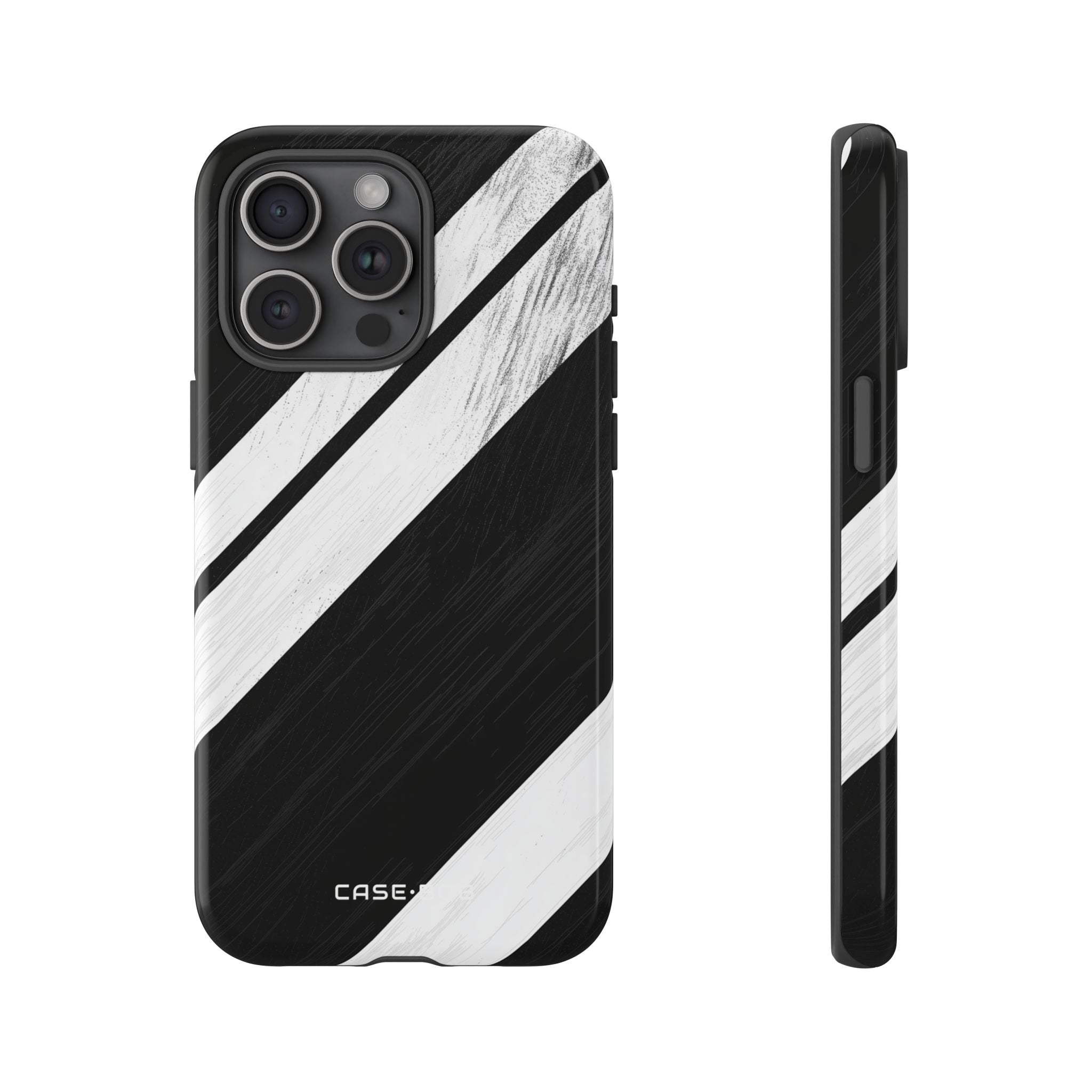 Distressed Stripe Motion iPhone 15 Pro Max Case - Tough