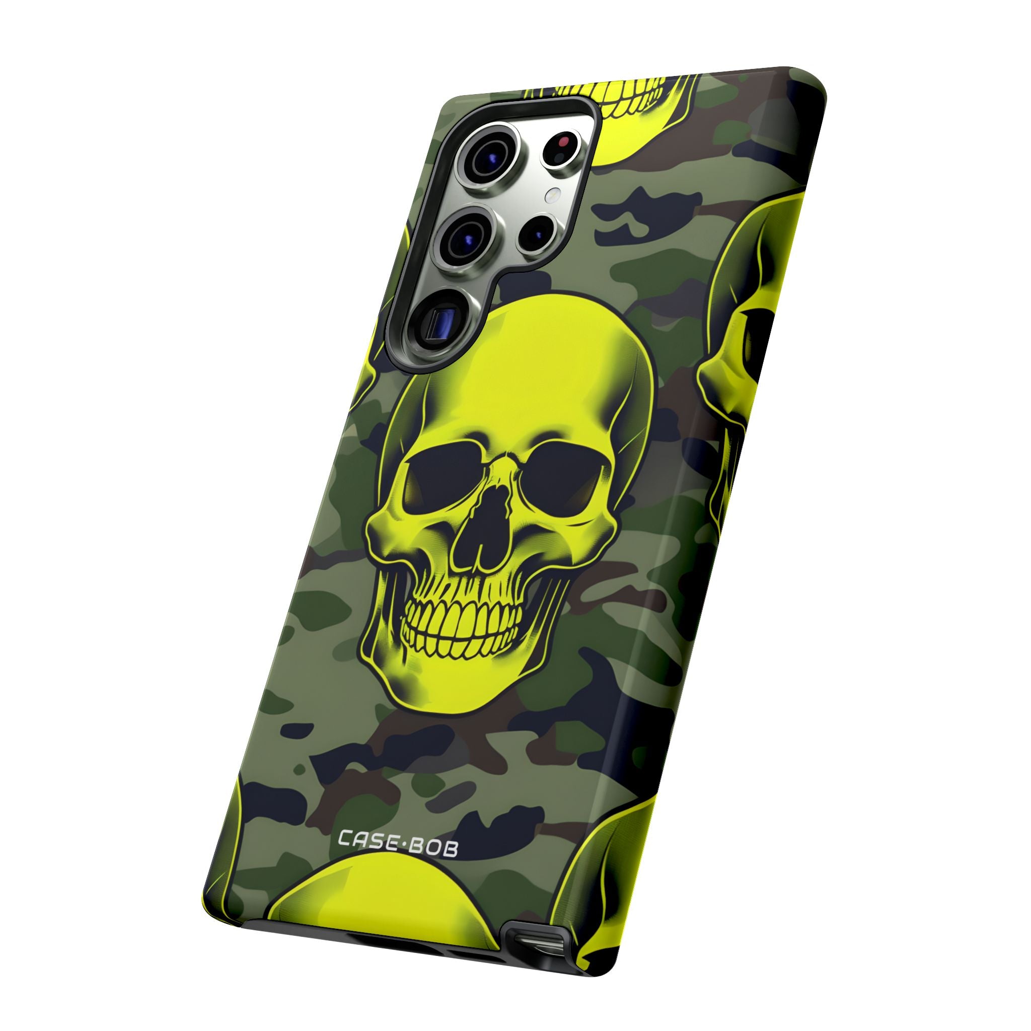 Neon Skull Camo Samsung S23 Ultra Case - Tough