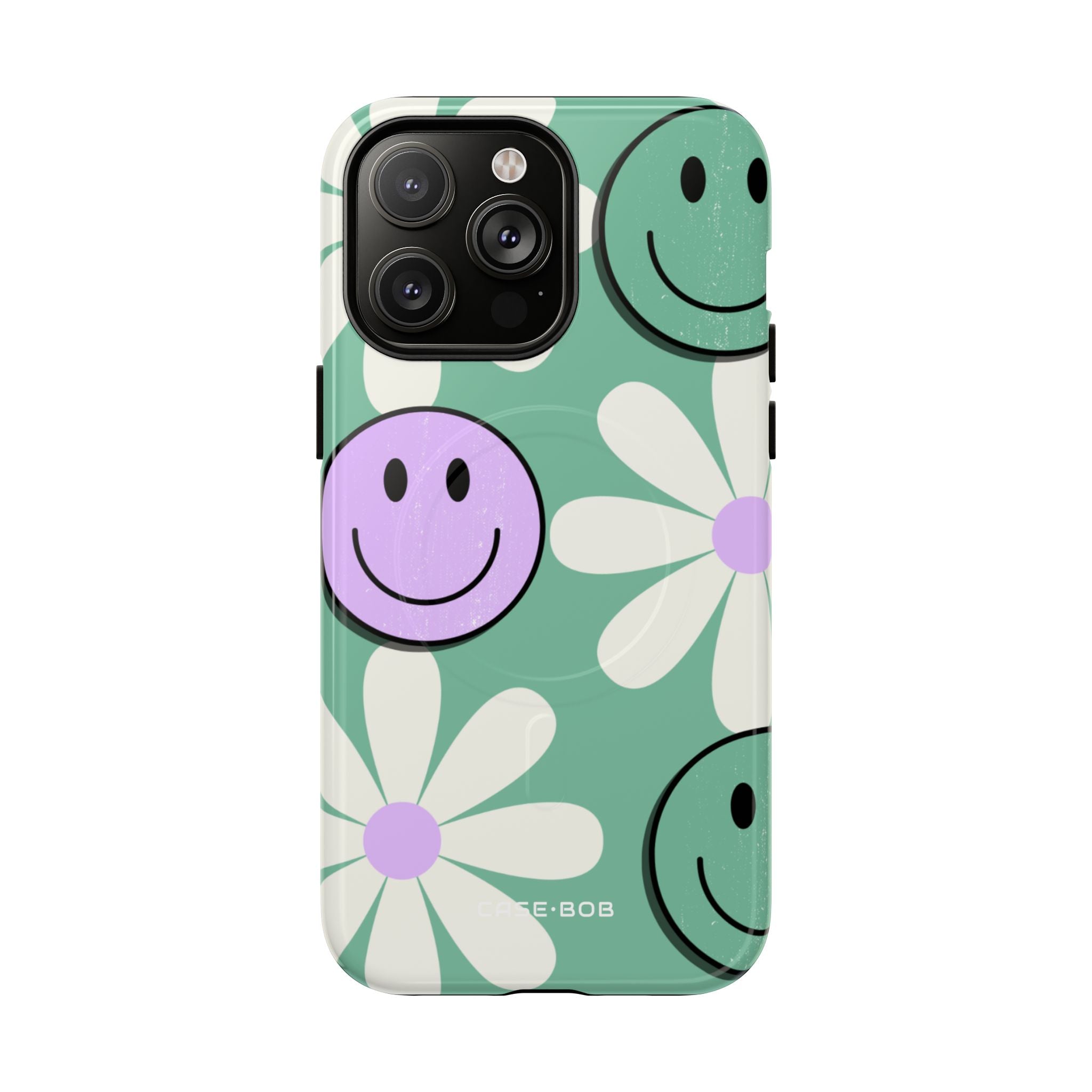 Smiley Daisy Glow iPhone 14 Pro Max Case - Tough+