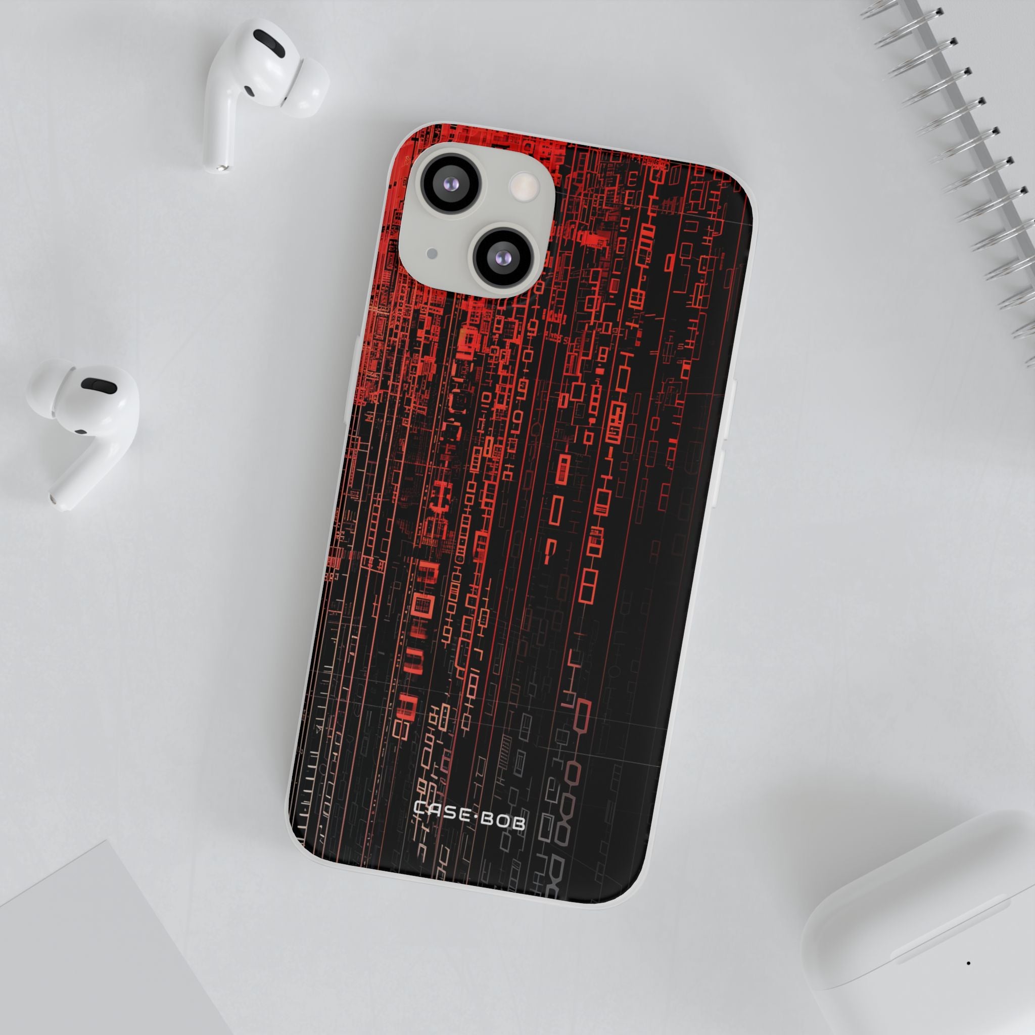 Crimson Glyphs iPhone 13 - Soft