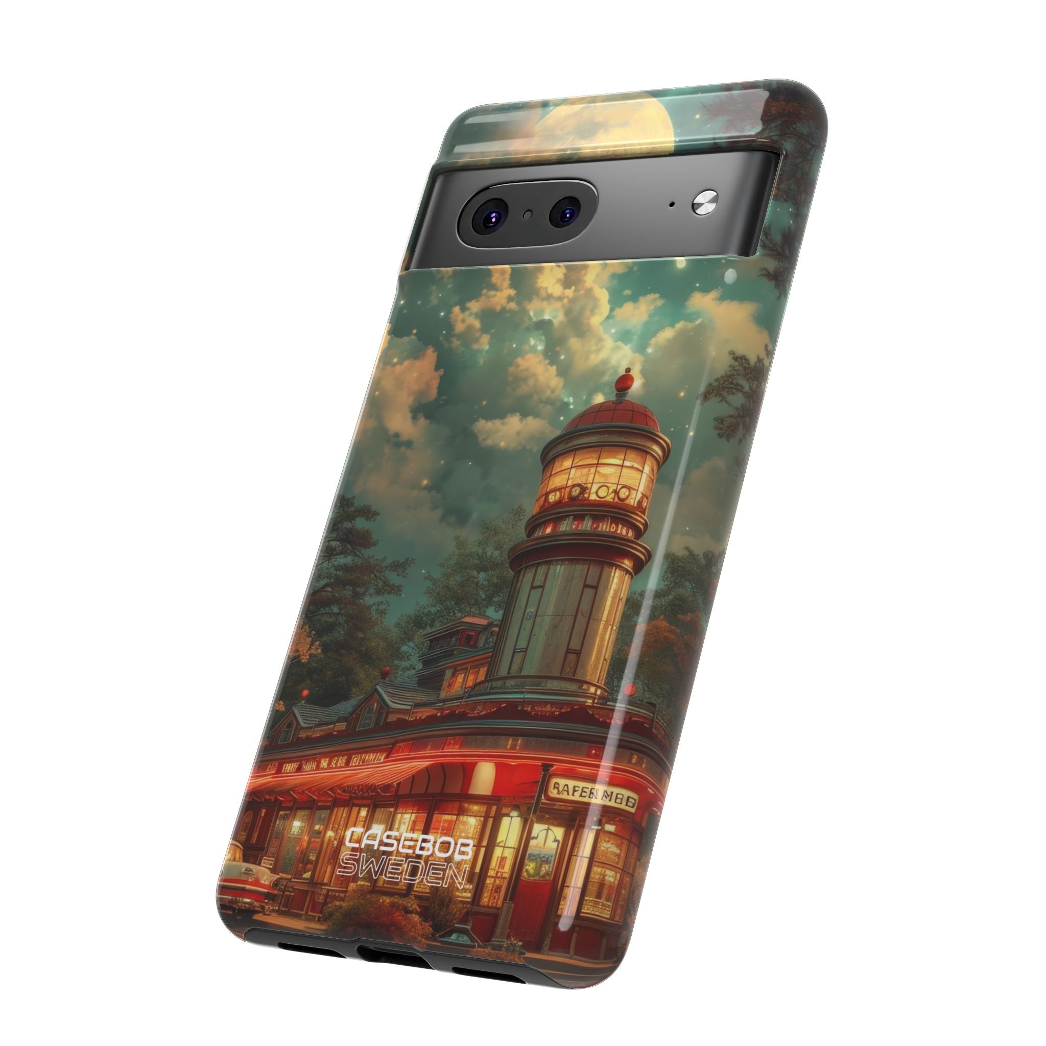 Retro Moonlight Cafe Google Pixel 7 - Resistente
