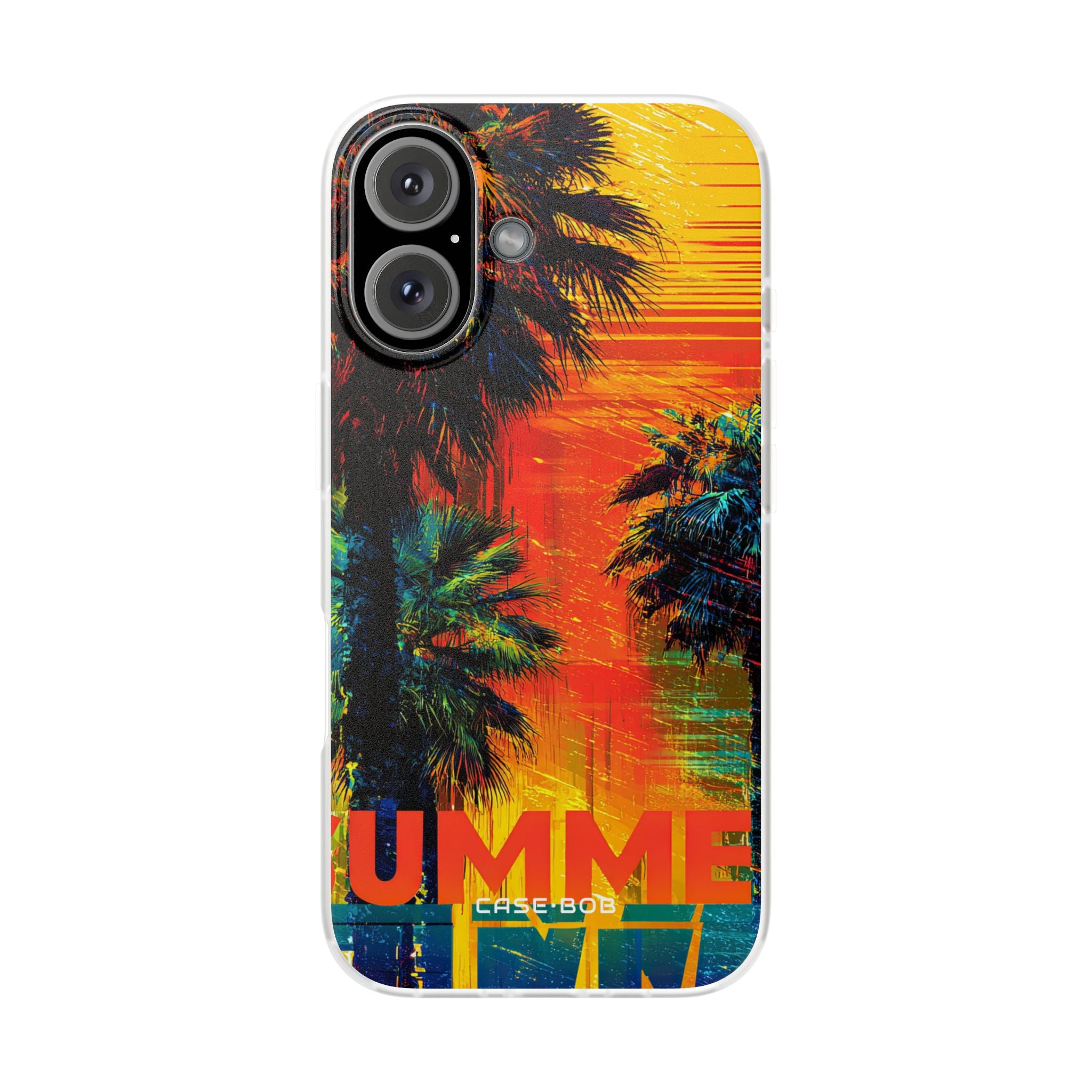 Tropical Sunburst iPhone 16 Case - Soft