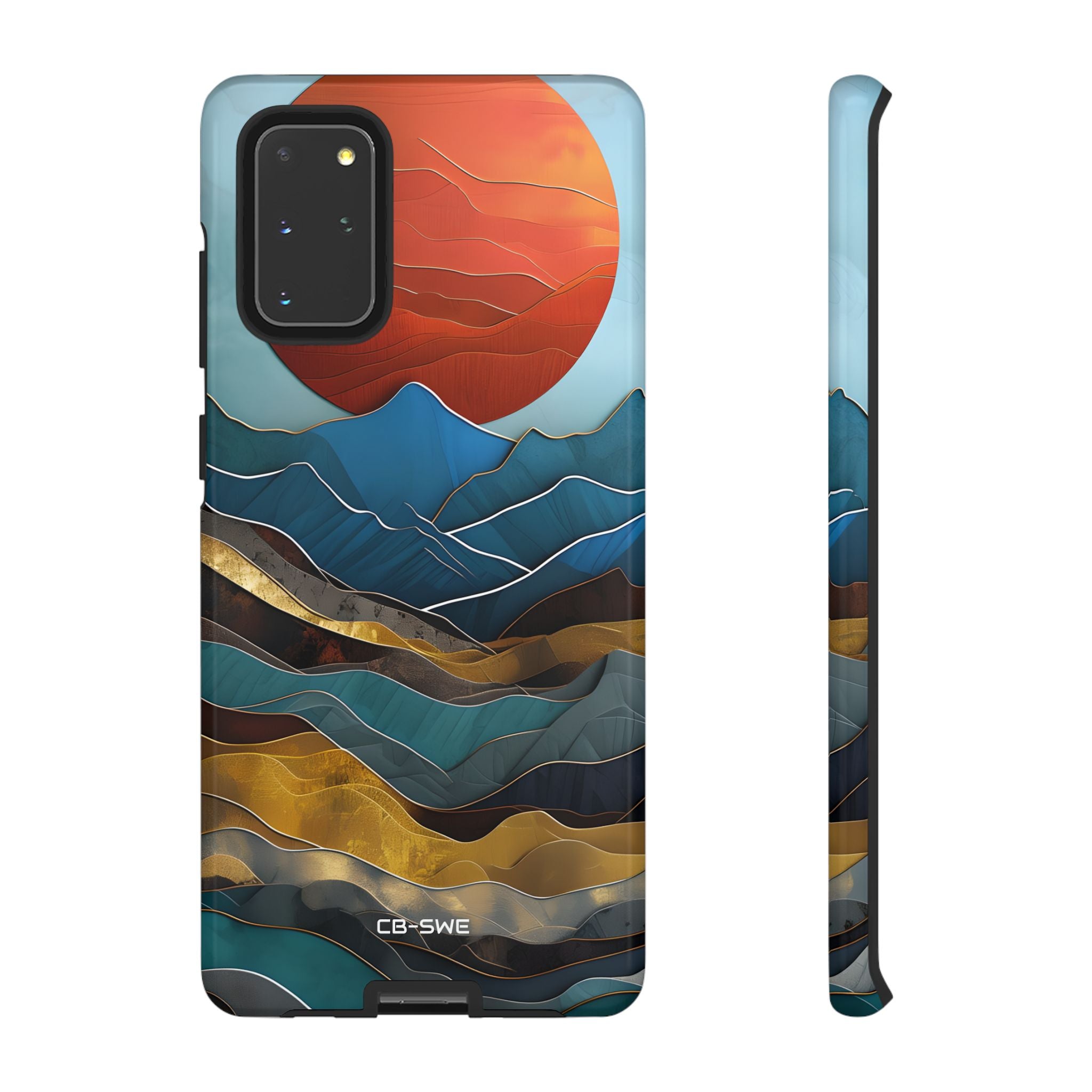 Sunset Geometry Waves - Samsung Case