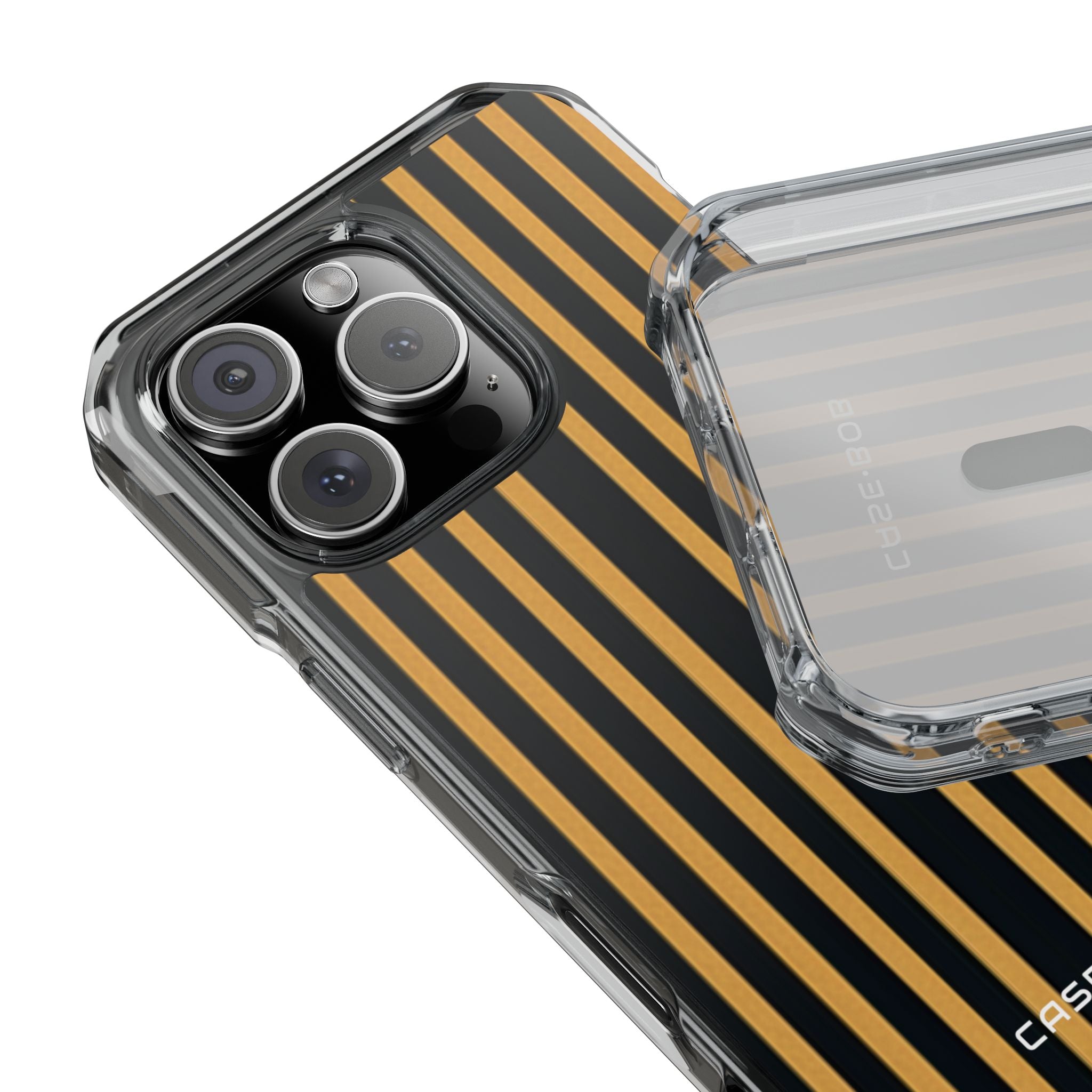 Golden Stripes iPhone 16 Pro Case - Impact