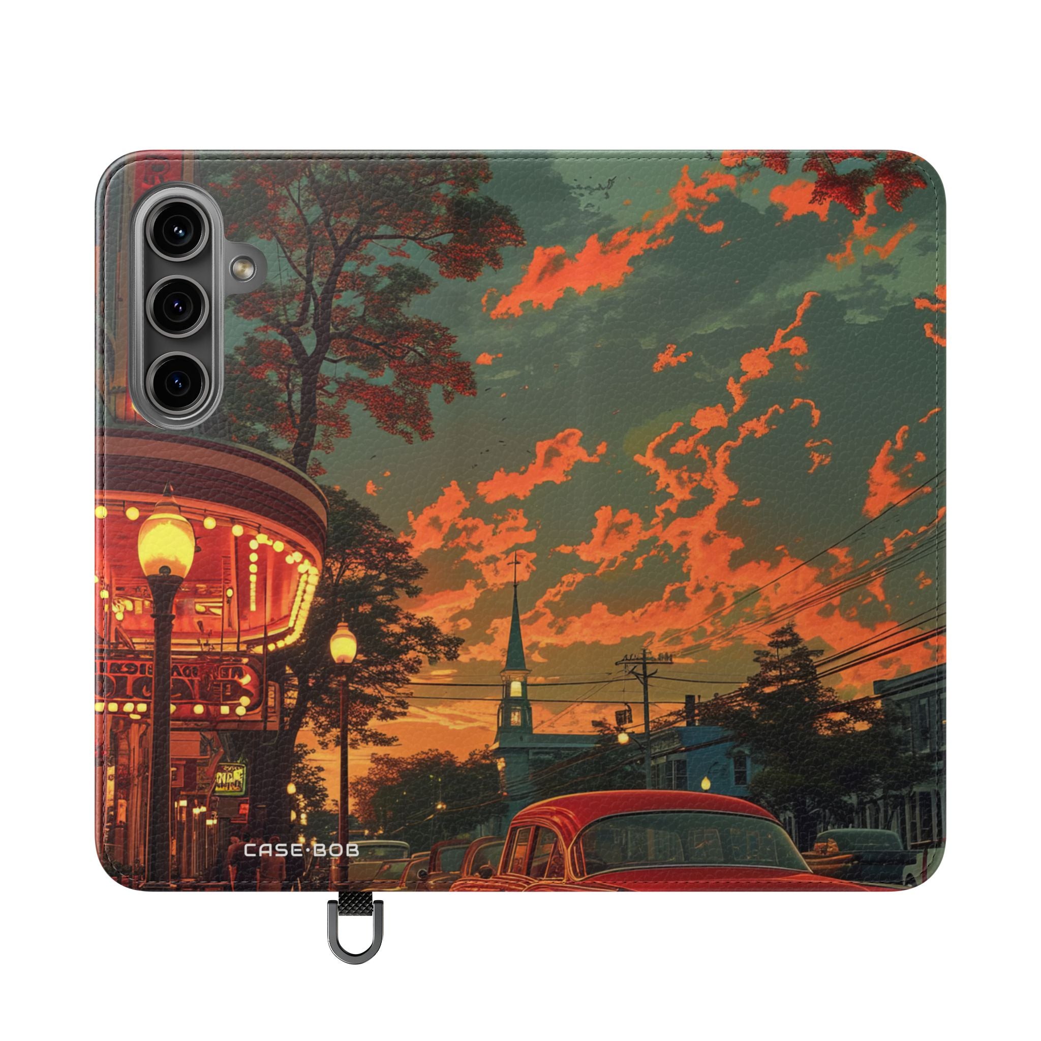 Crimson Classic Glow - Samsung S24 Case - Wallet