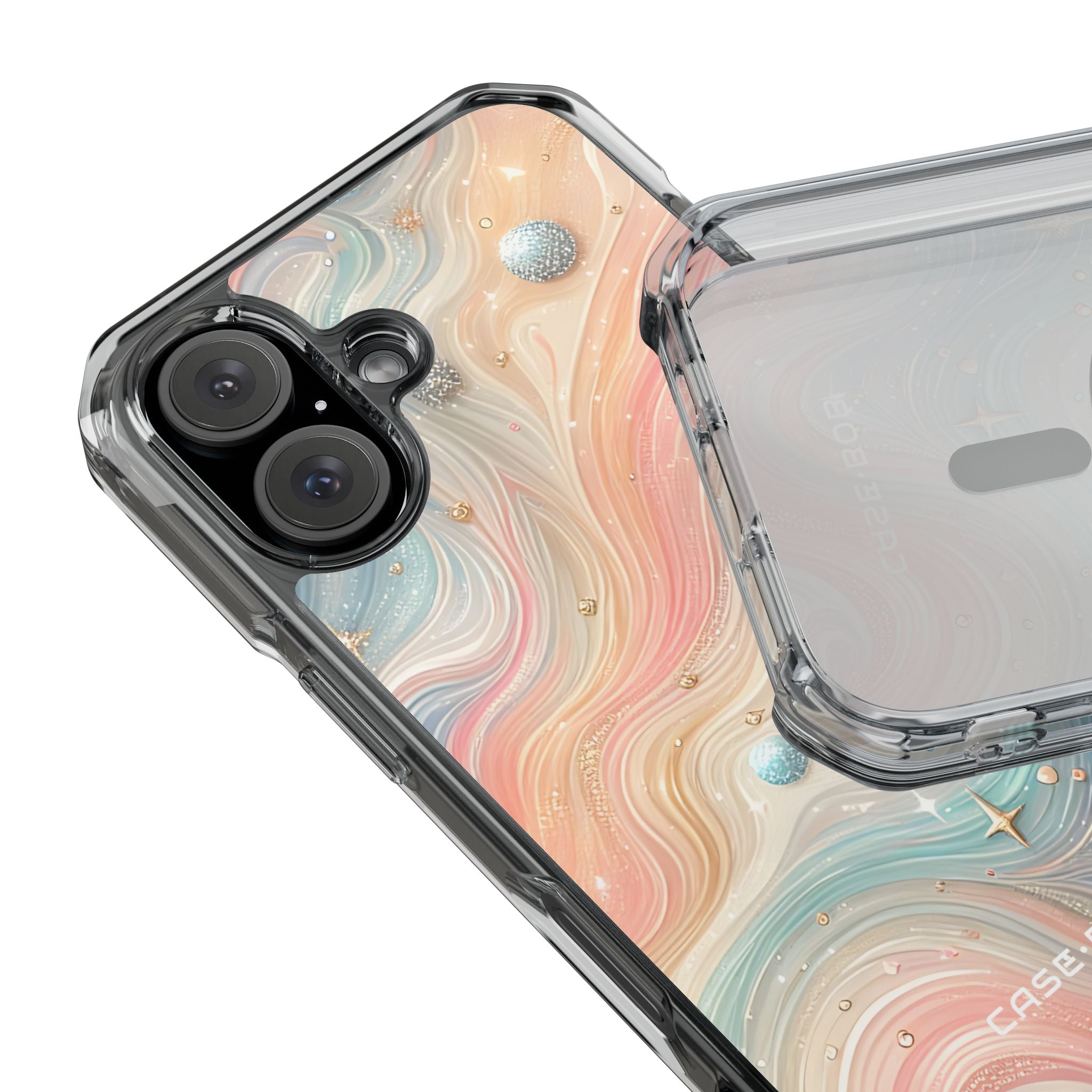 Iridescent Swirls iPhone 15 Case - Impact