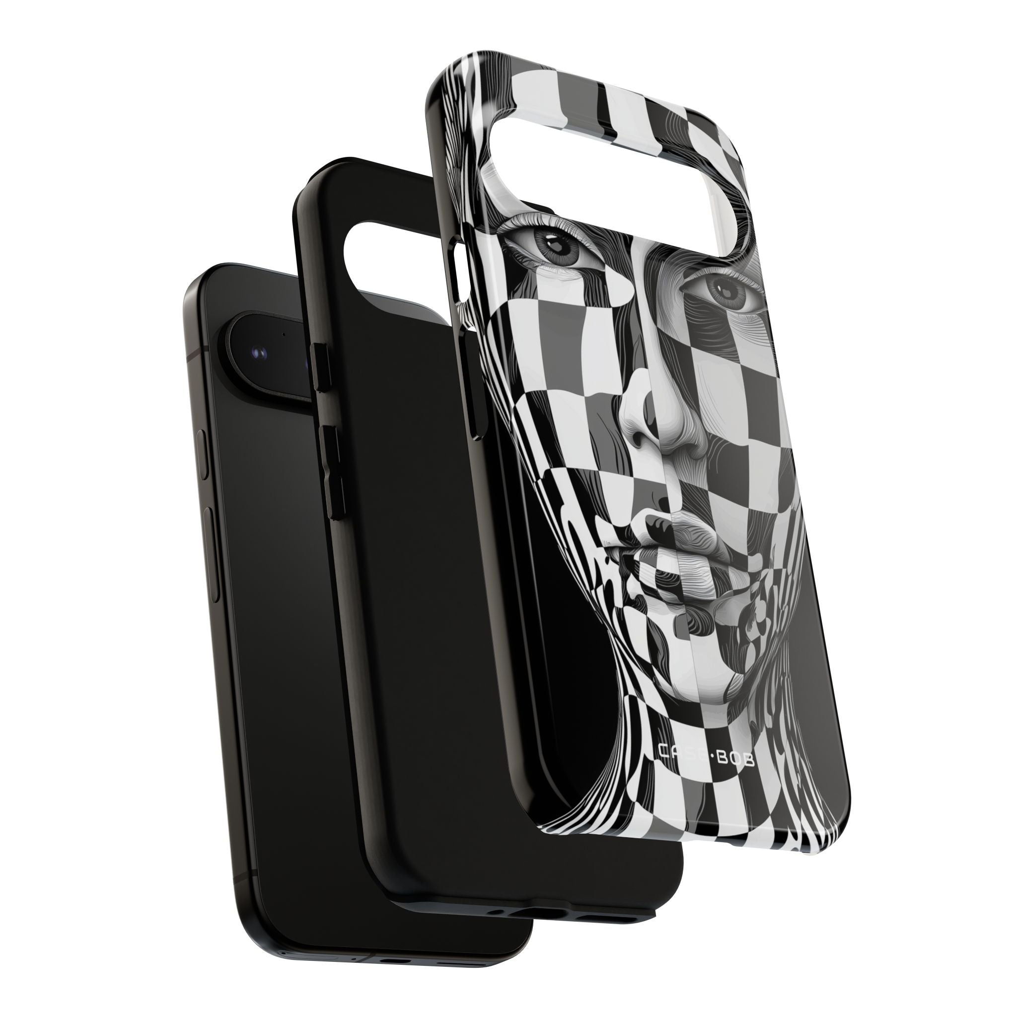 Checkered Face Google Pixel 9 Pro XL Case - Tough