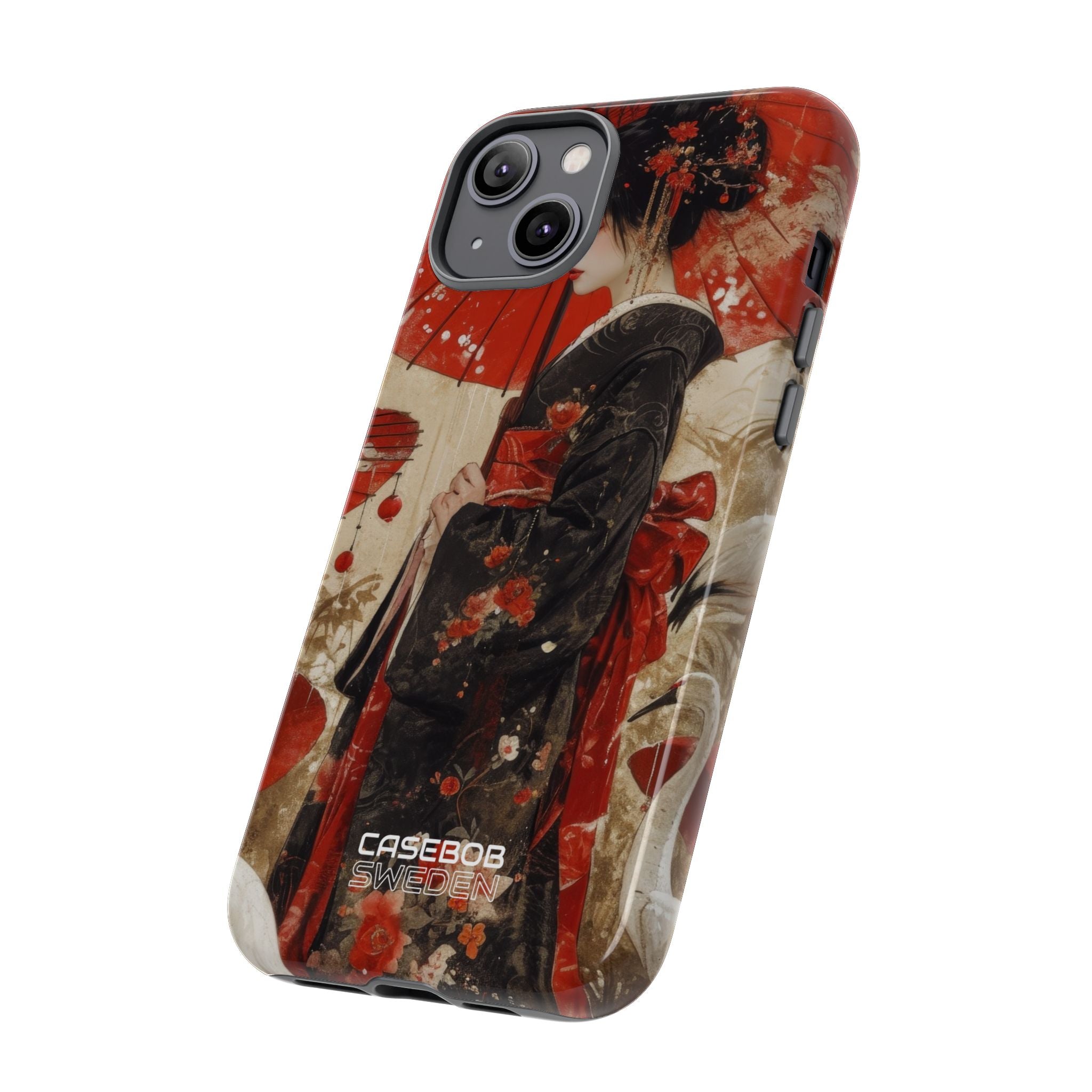 Scarlet Crane Dreams iPhone 14 - Resistente