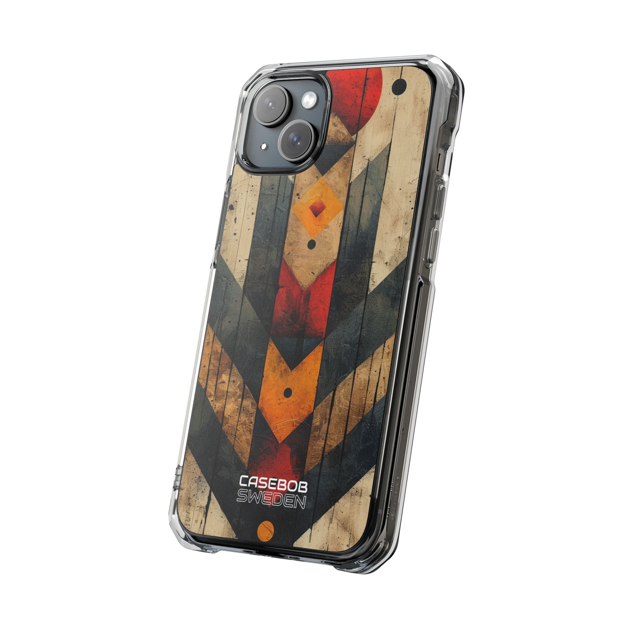 Geometric Fire Rise iPhone 15 - Impact Clear+