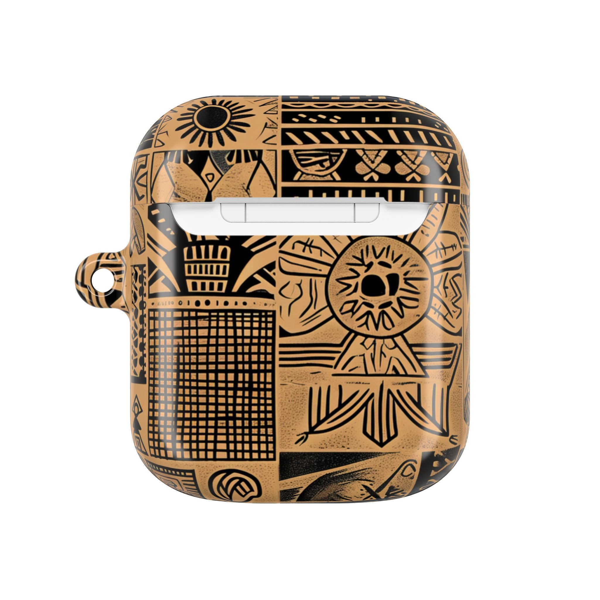 Celestial Faces Brown - AirPods Case