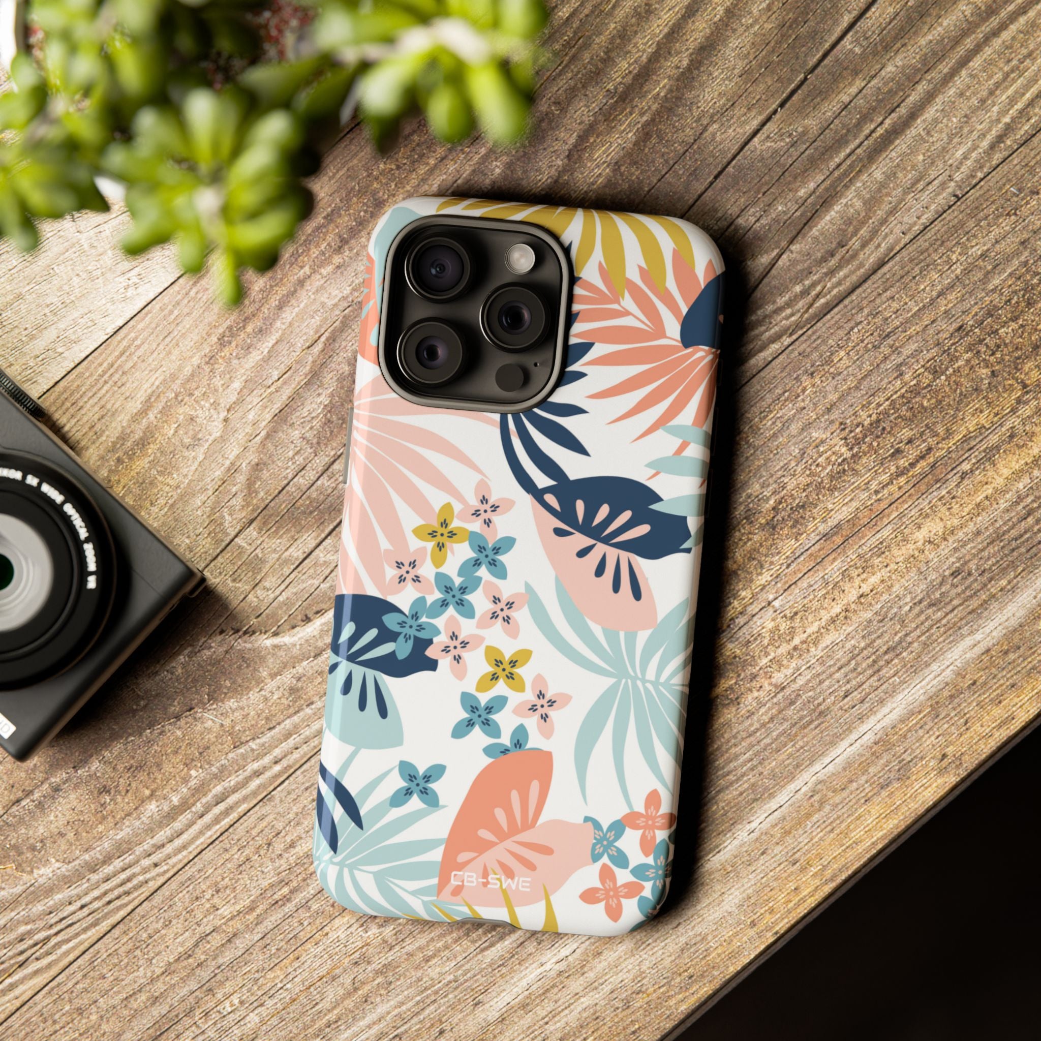 Tropical Foliage Blooms - iPhone Case