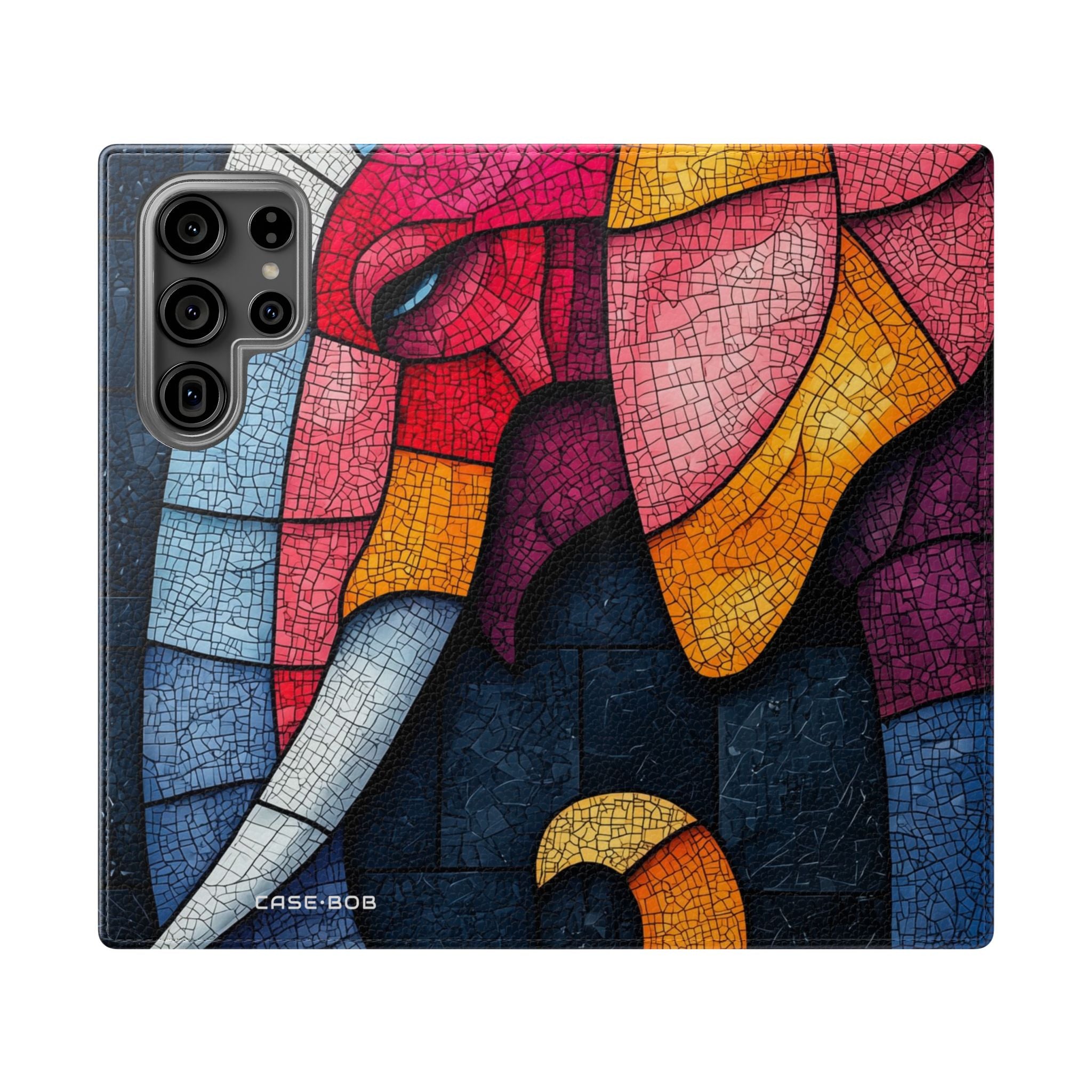 Blue Mosaic Elephant - Samsung S23 Ultra Case - Wallet