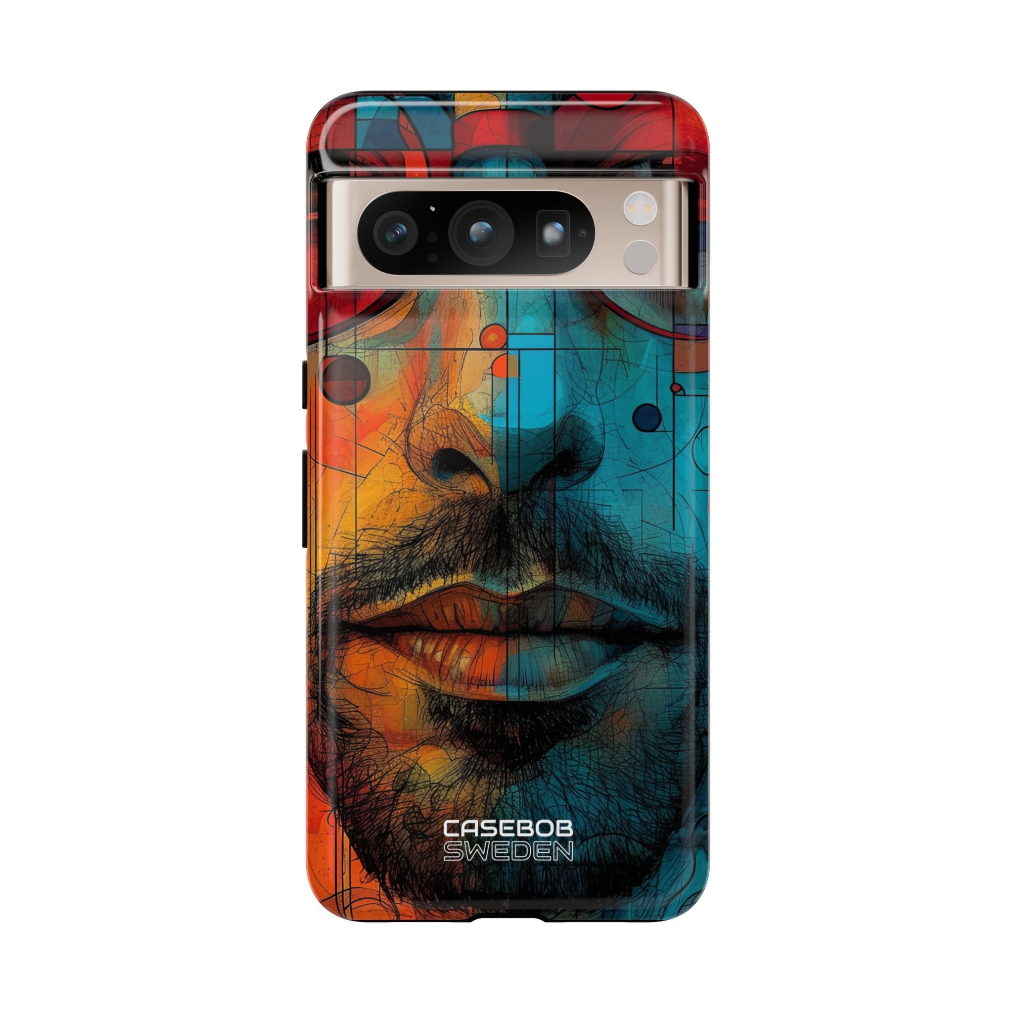 Cubist Glasses Face Google Pixel 8 - Tough