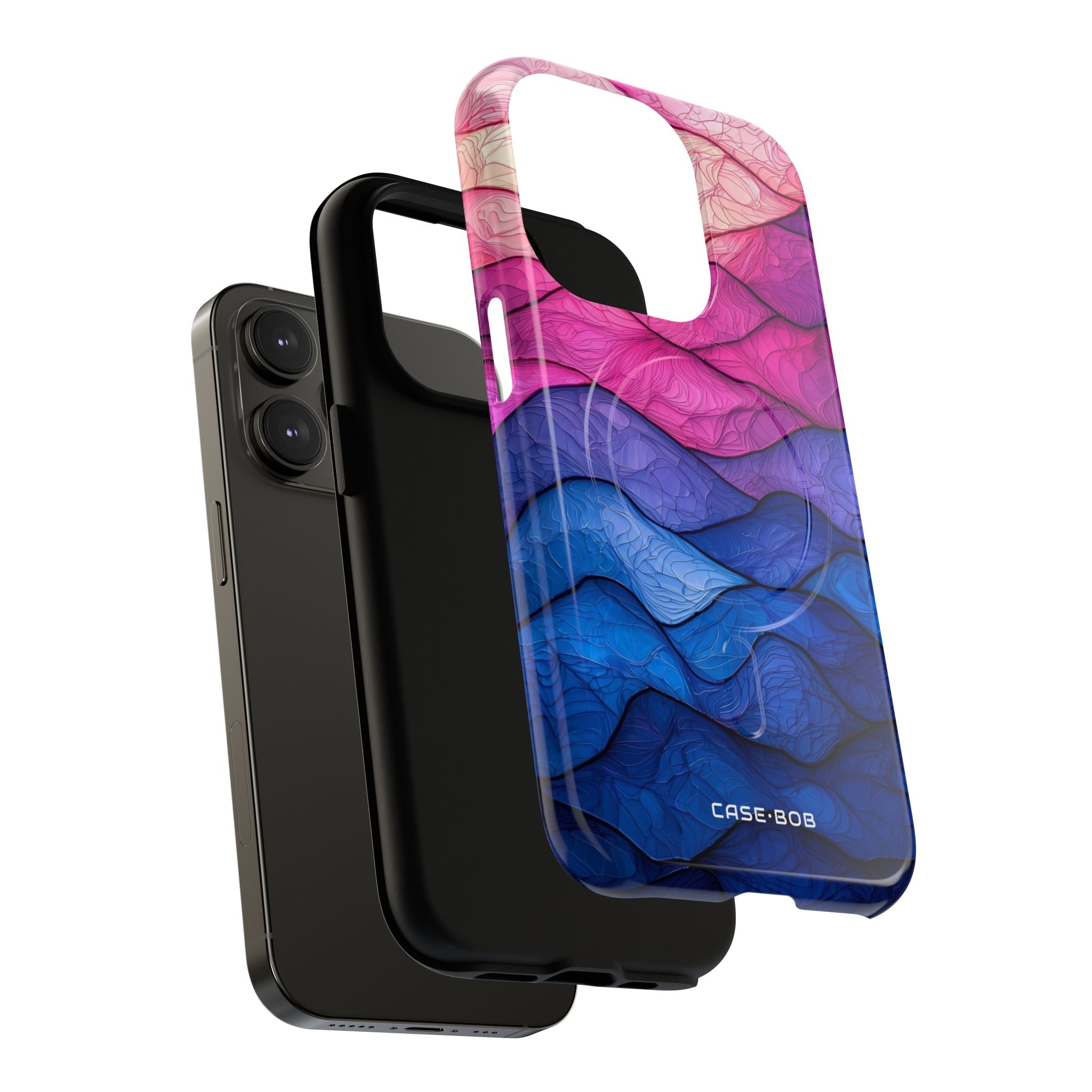 Wavy Vein Gradient iPhone 14 Pro Case - Tough+